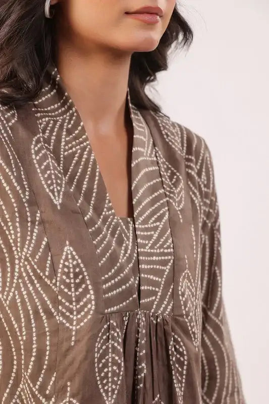 Brown Whisper Cotton Co-ord Set