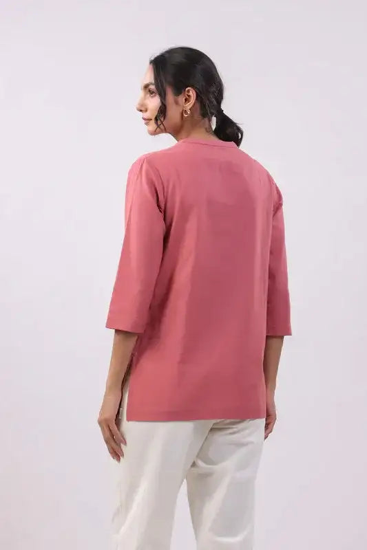 Rosé Charm Cotton Top