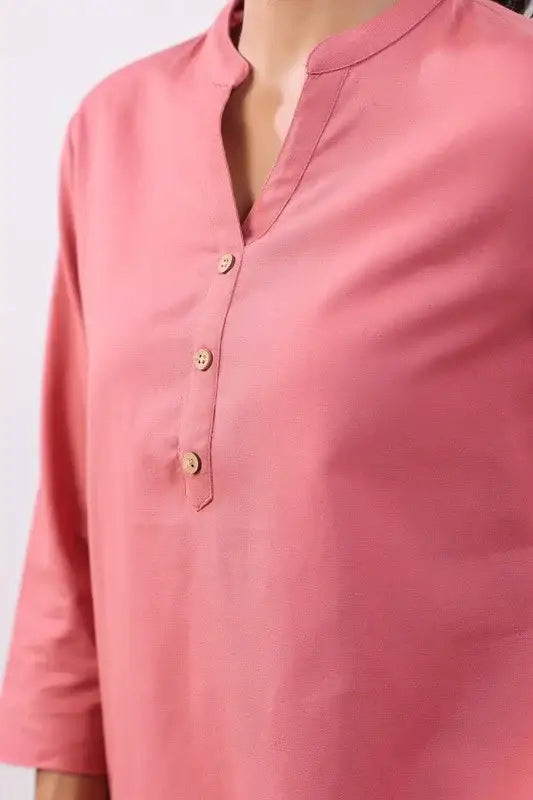 Rosé Charm Cotton Top