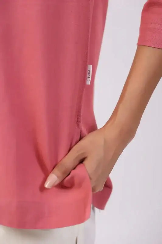 Rosé Charm Cotton Top