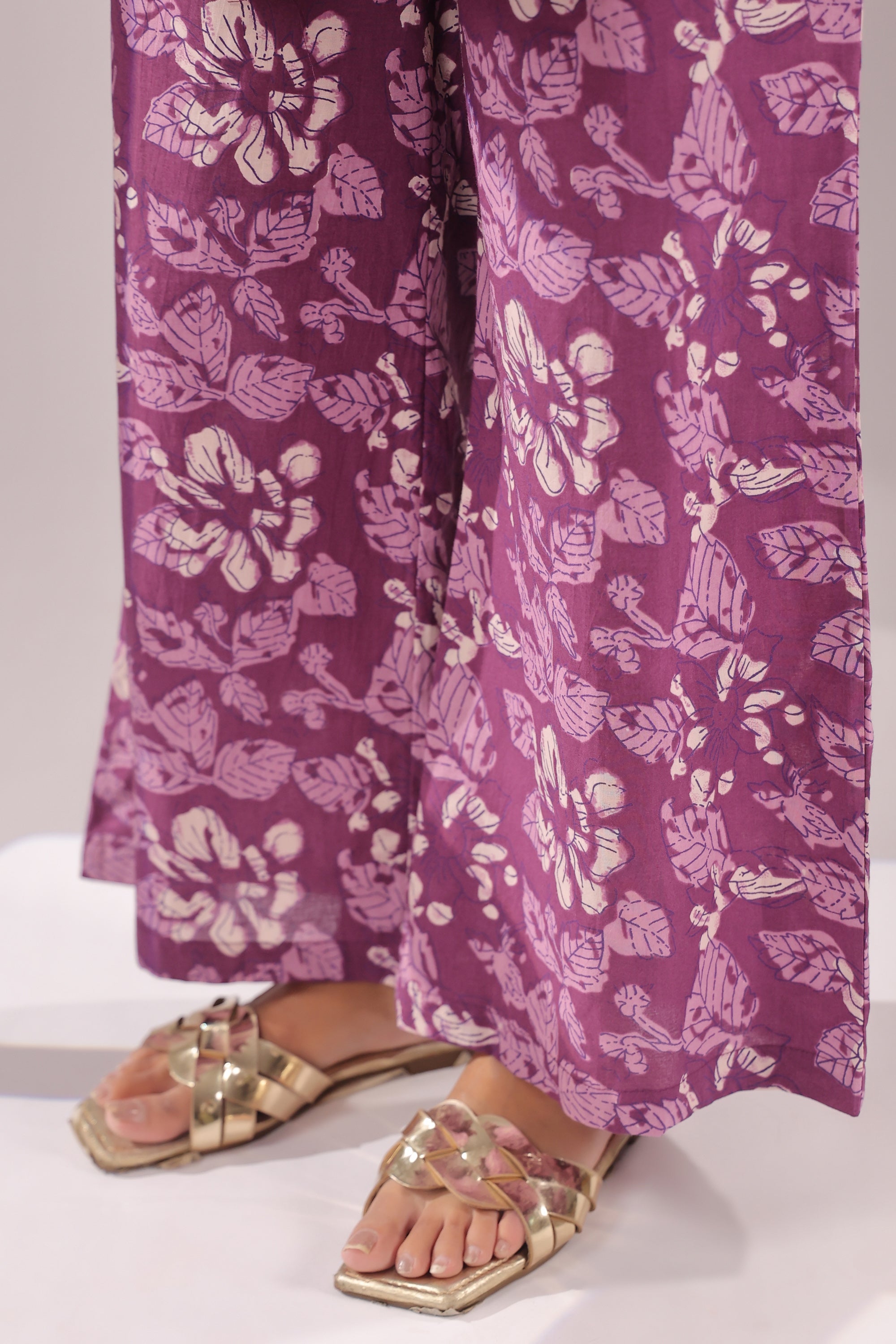 Orchid Aura Printed Cotton Co-ord Set