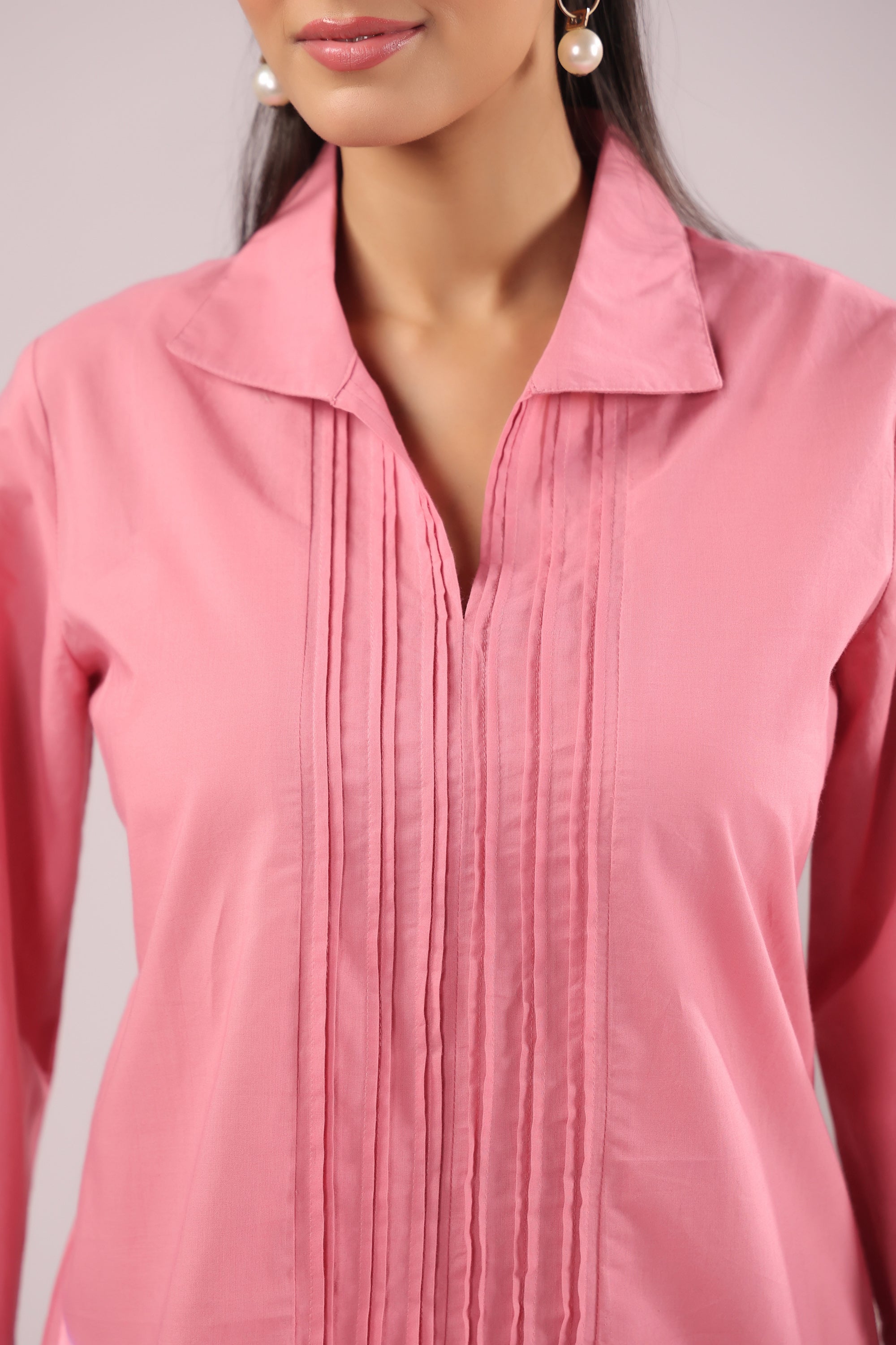 Rose Quartz Solid Cotton Co-ord Set