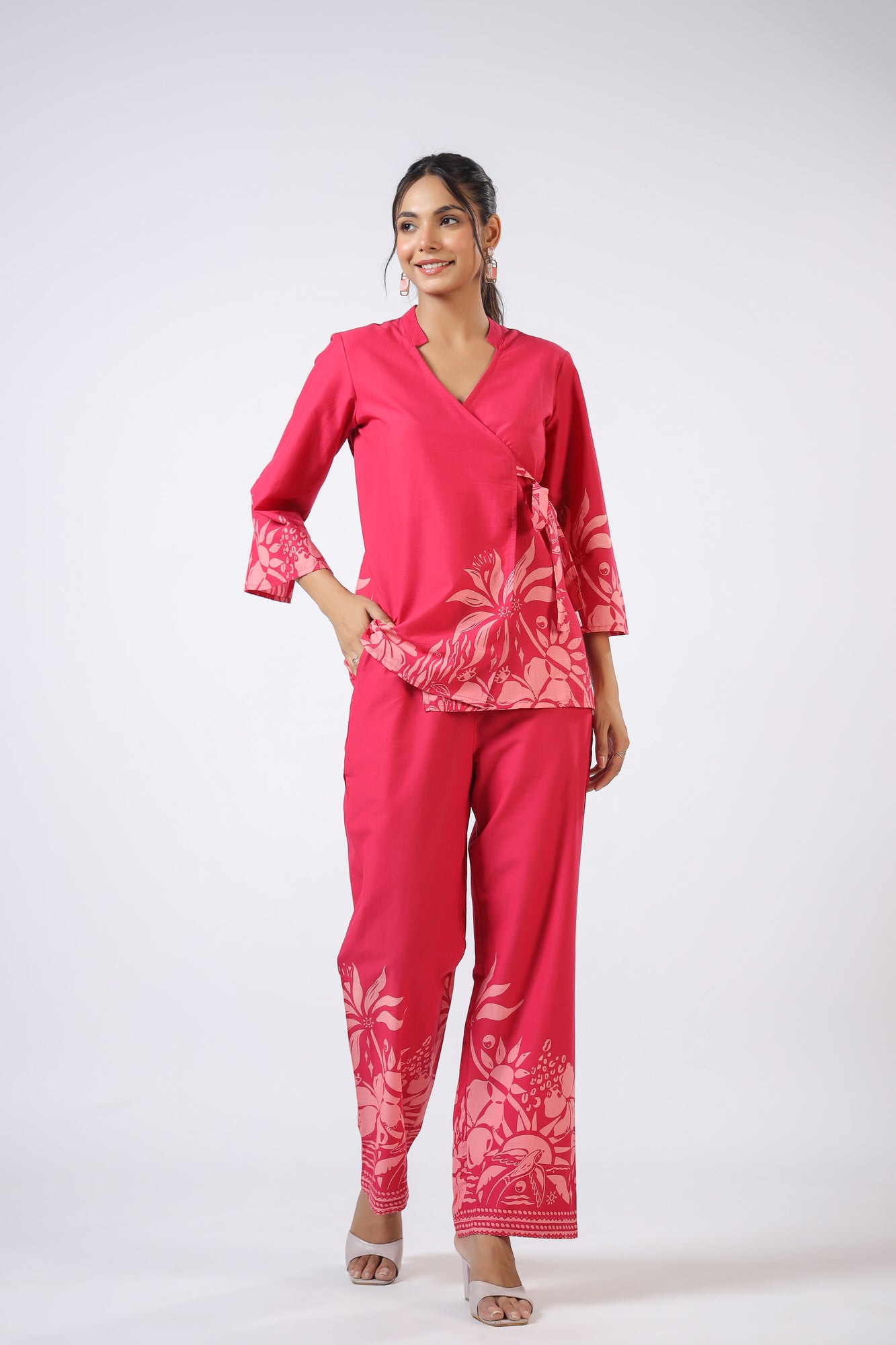 Aube Elegante Cotton Co-ord Set