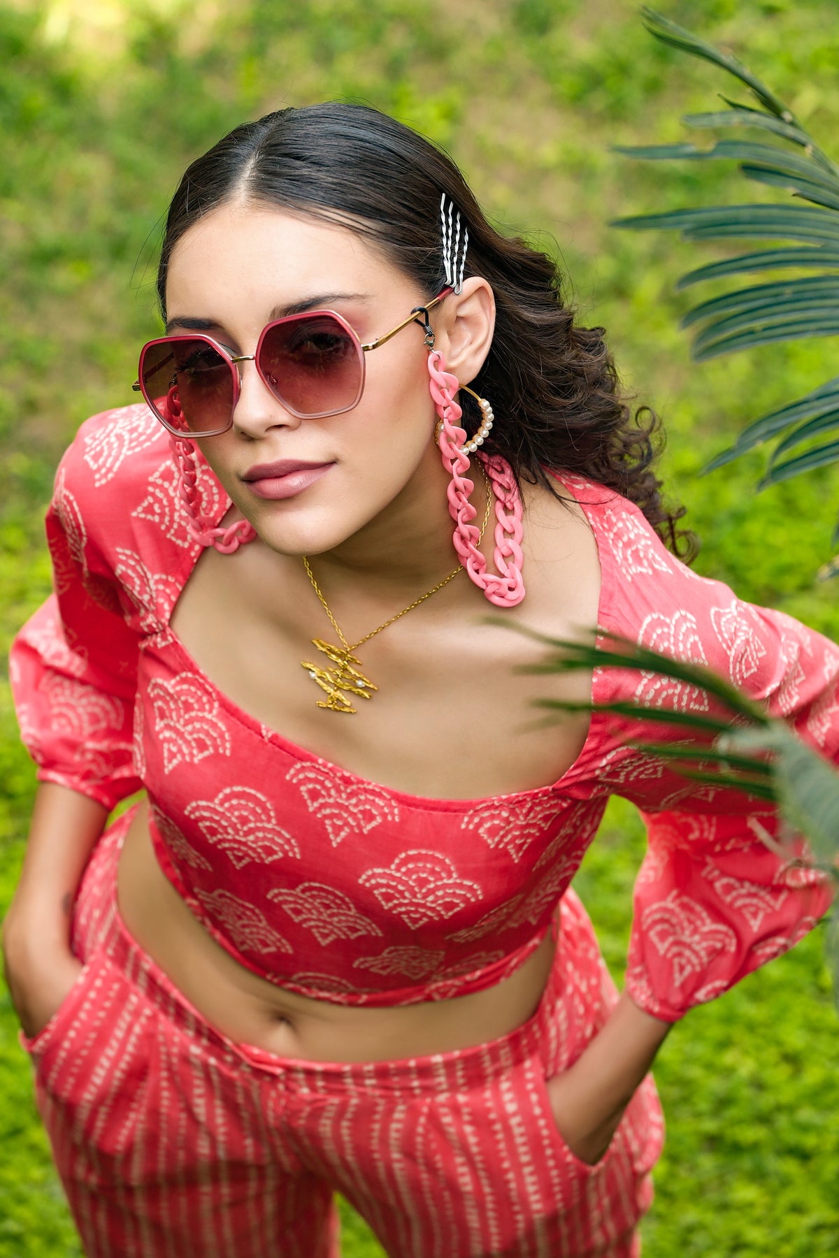 Sunset on Peach Cotton Co-ord Set
