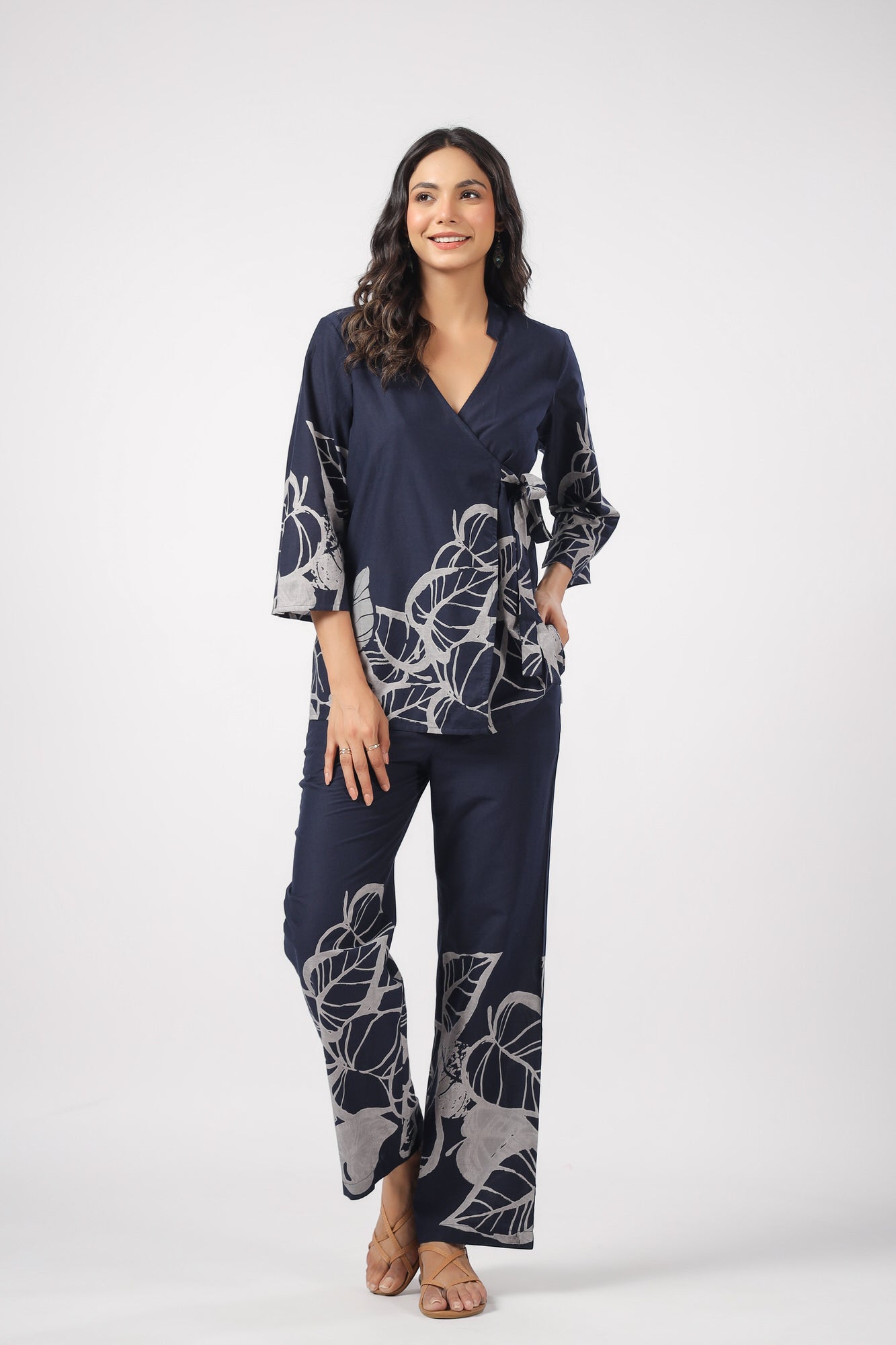 Serene Palm Cotton Co-ord Set