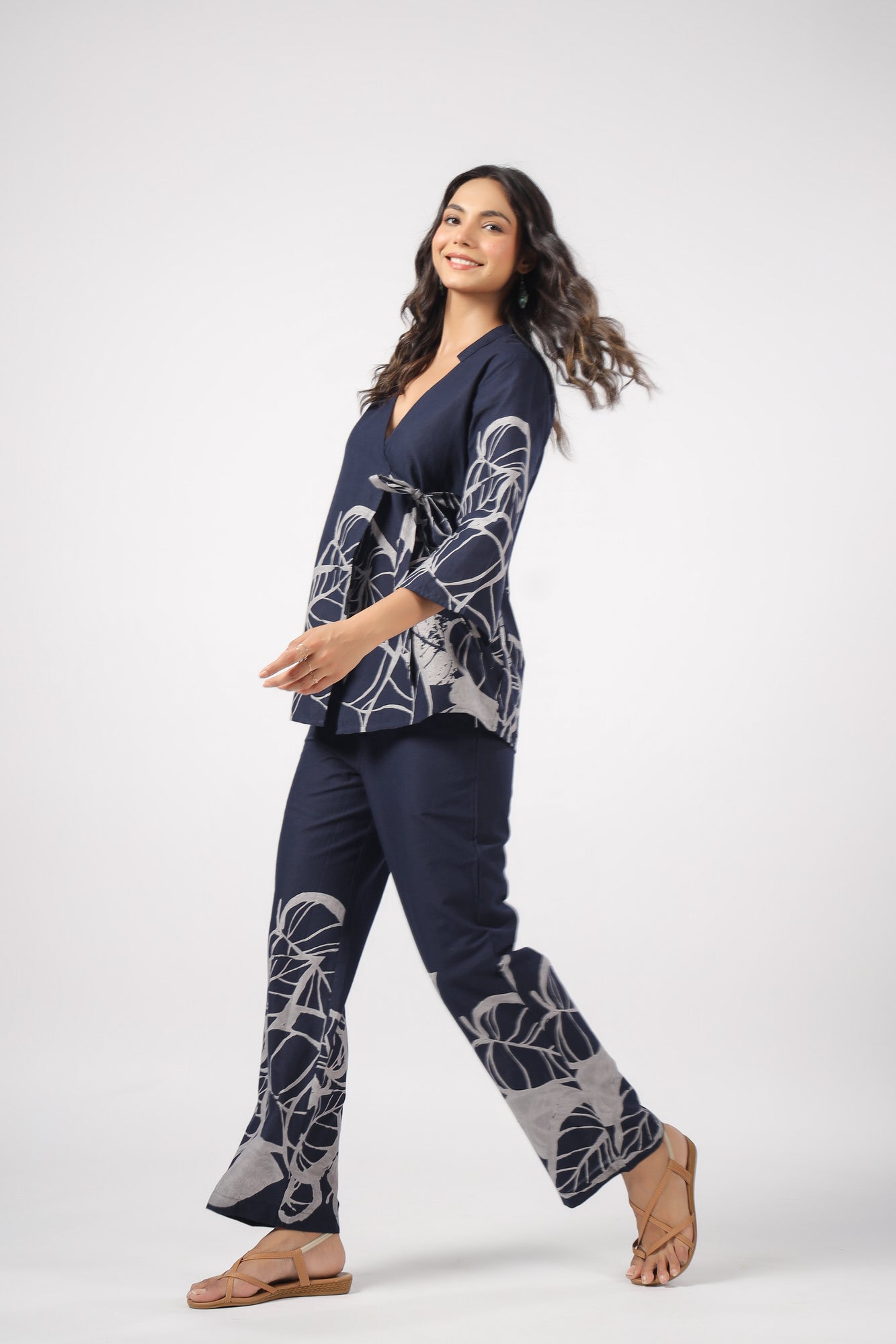 Serene Palm Cotton Co-ord Set