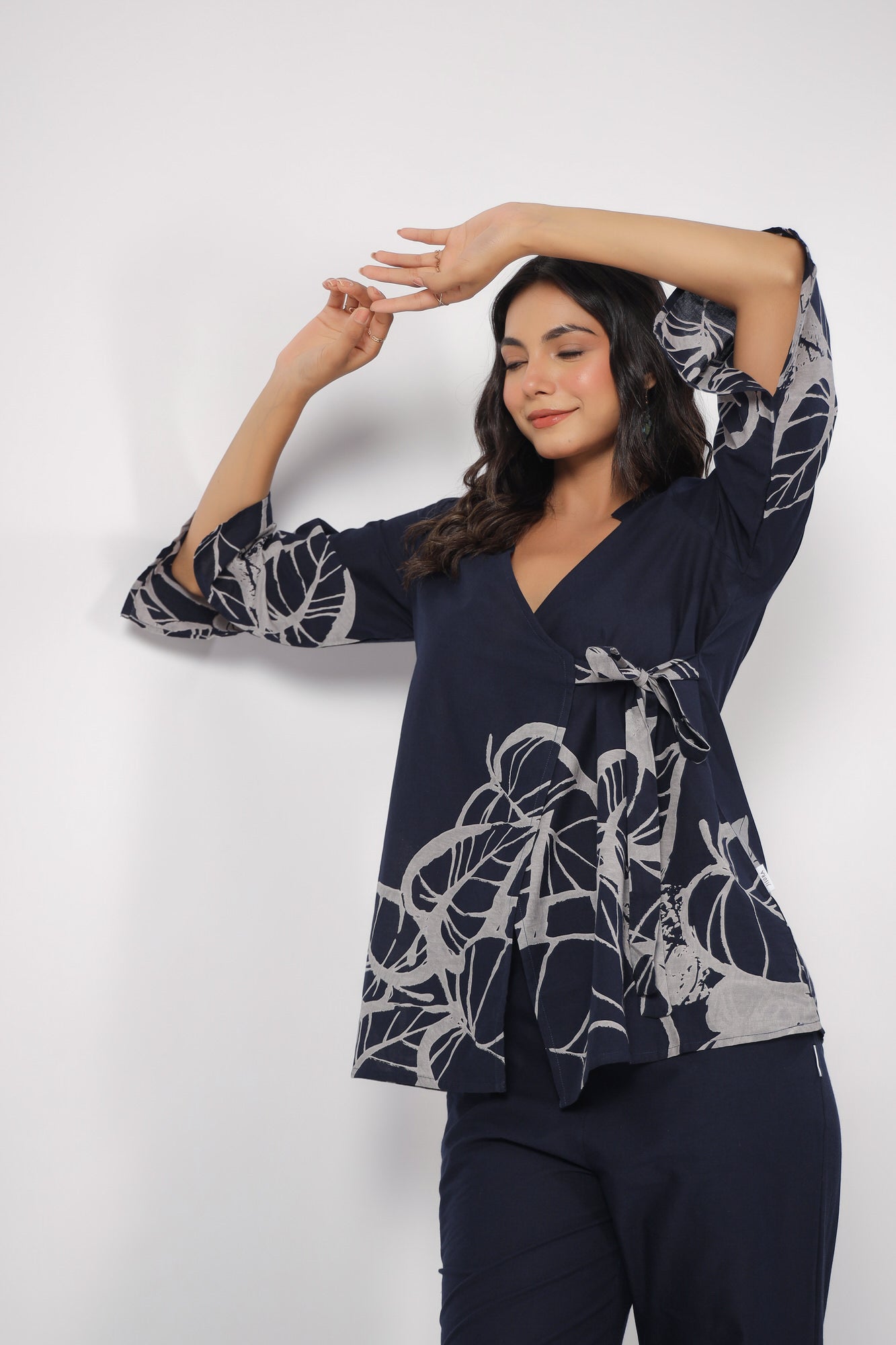 Serene Palm Cotton Co-ord Set