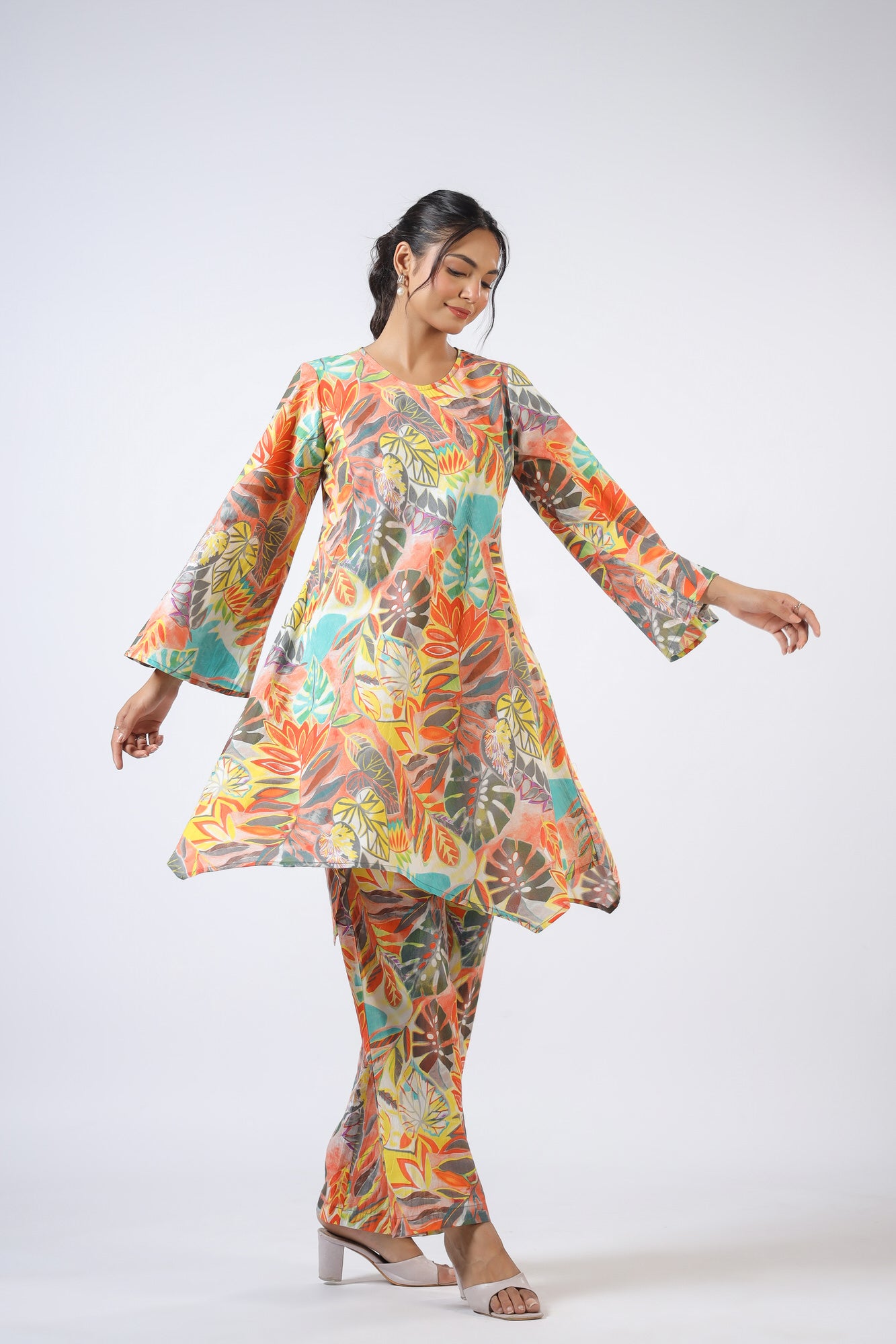 Lush Leaves Cotton Co-ord Set