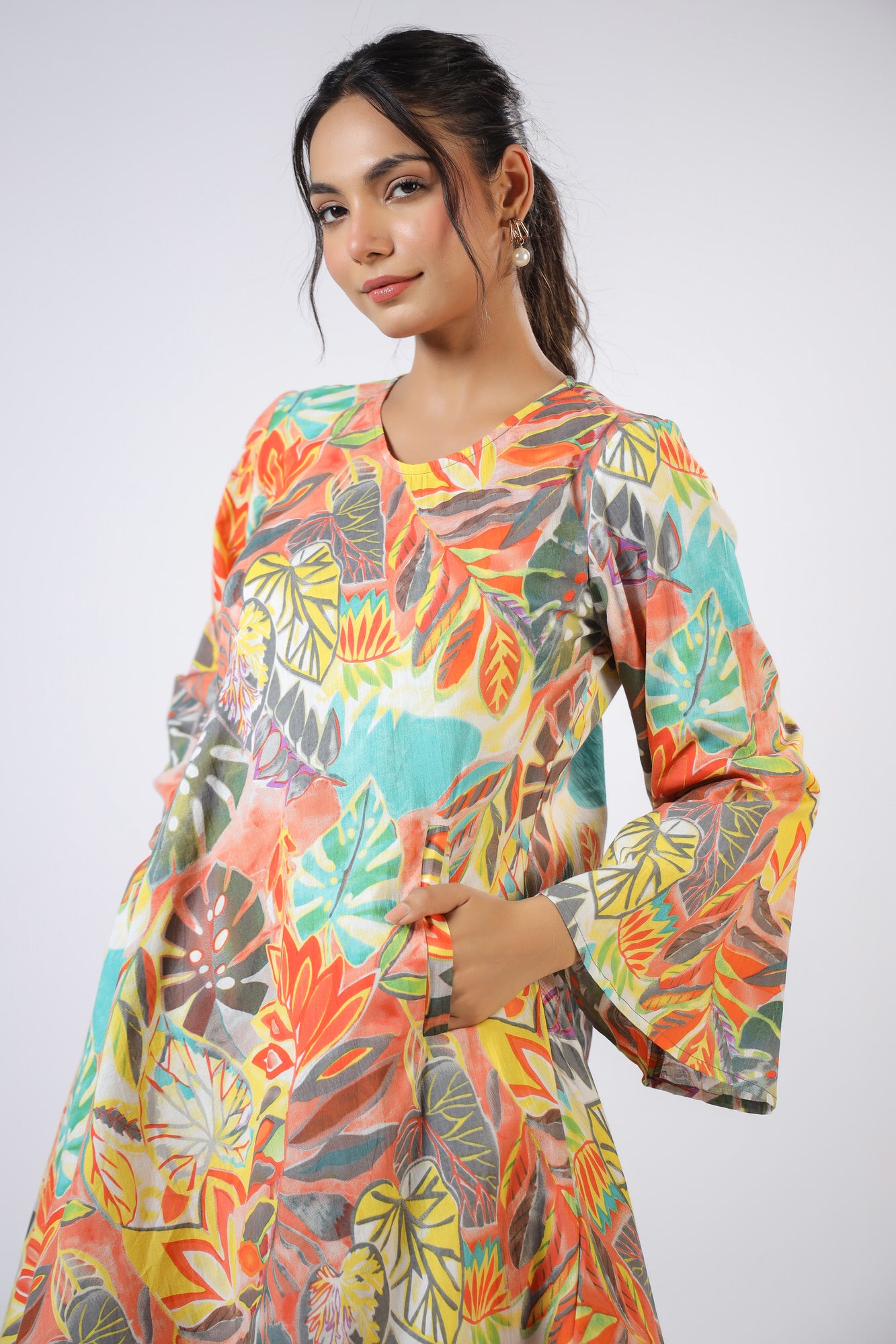 Lush Leaves Cotton Co-ord Set