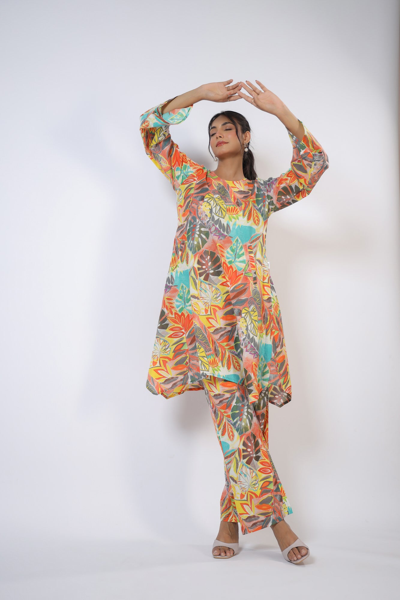 Lush Leaves Cotton Co-ord Set