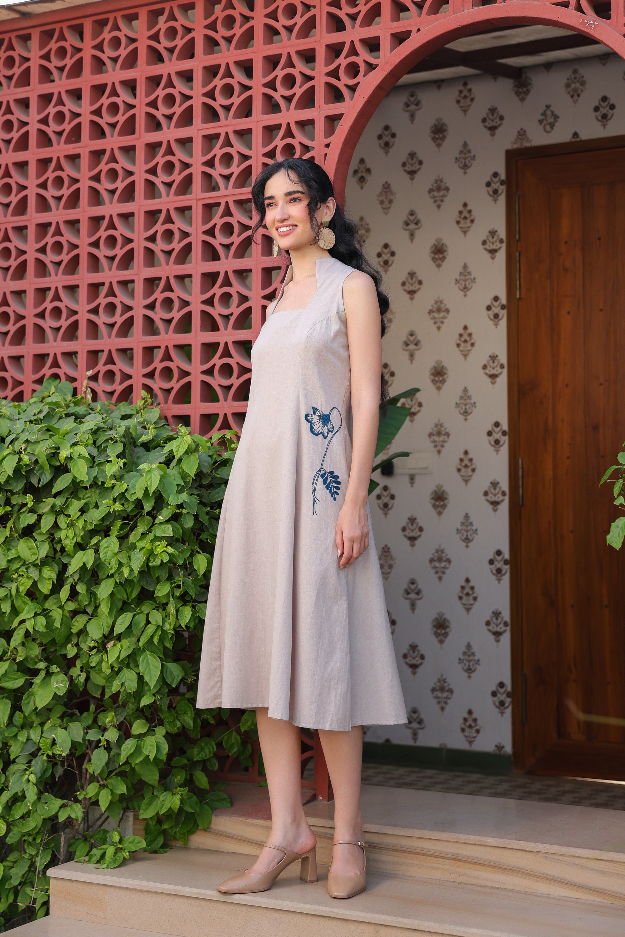 Cloudy Charm Cotton Flex Dress