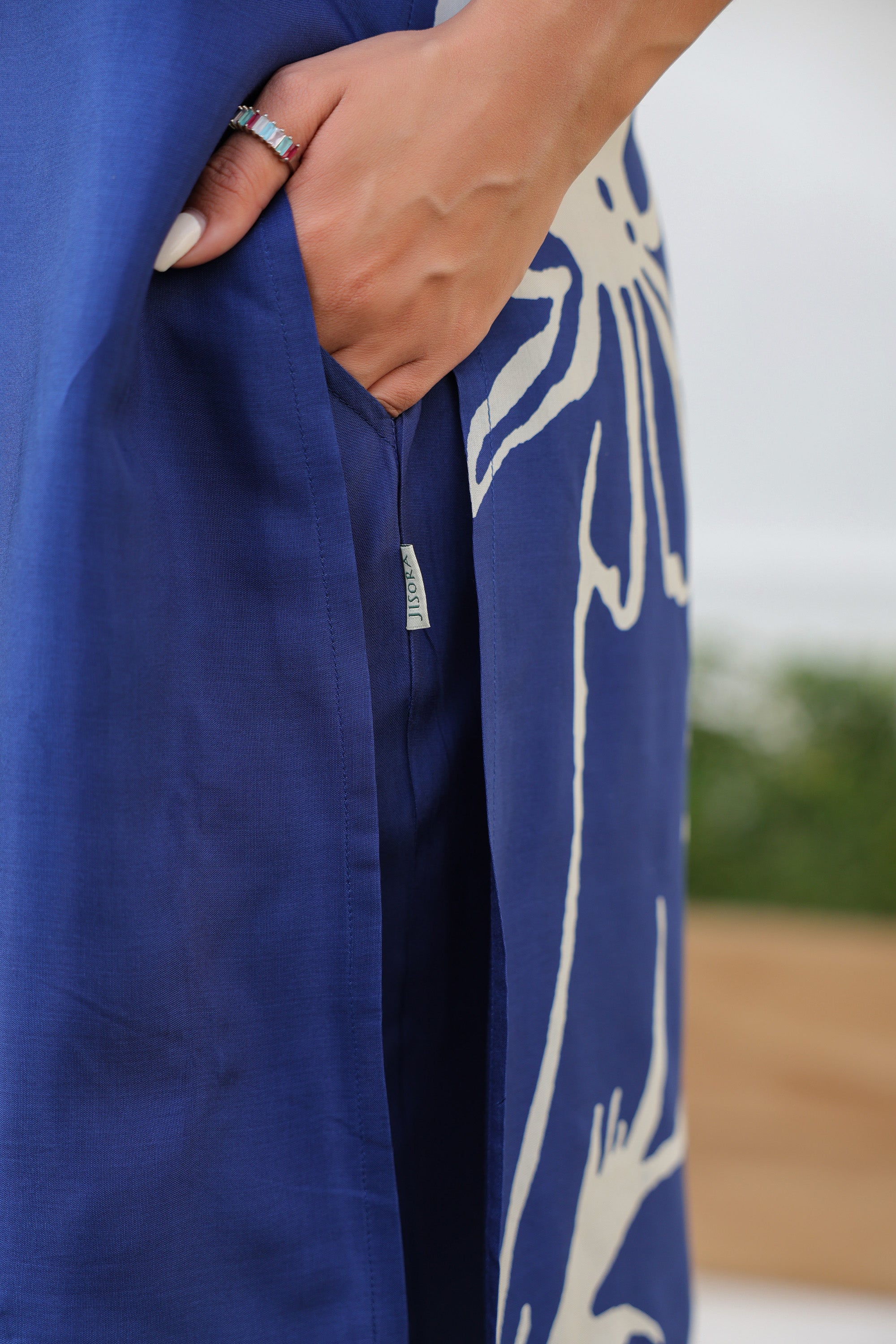 Blue Iris Russian Silk Co-ord Set