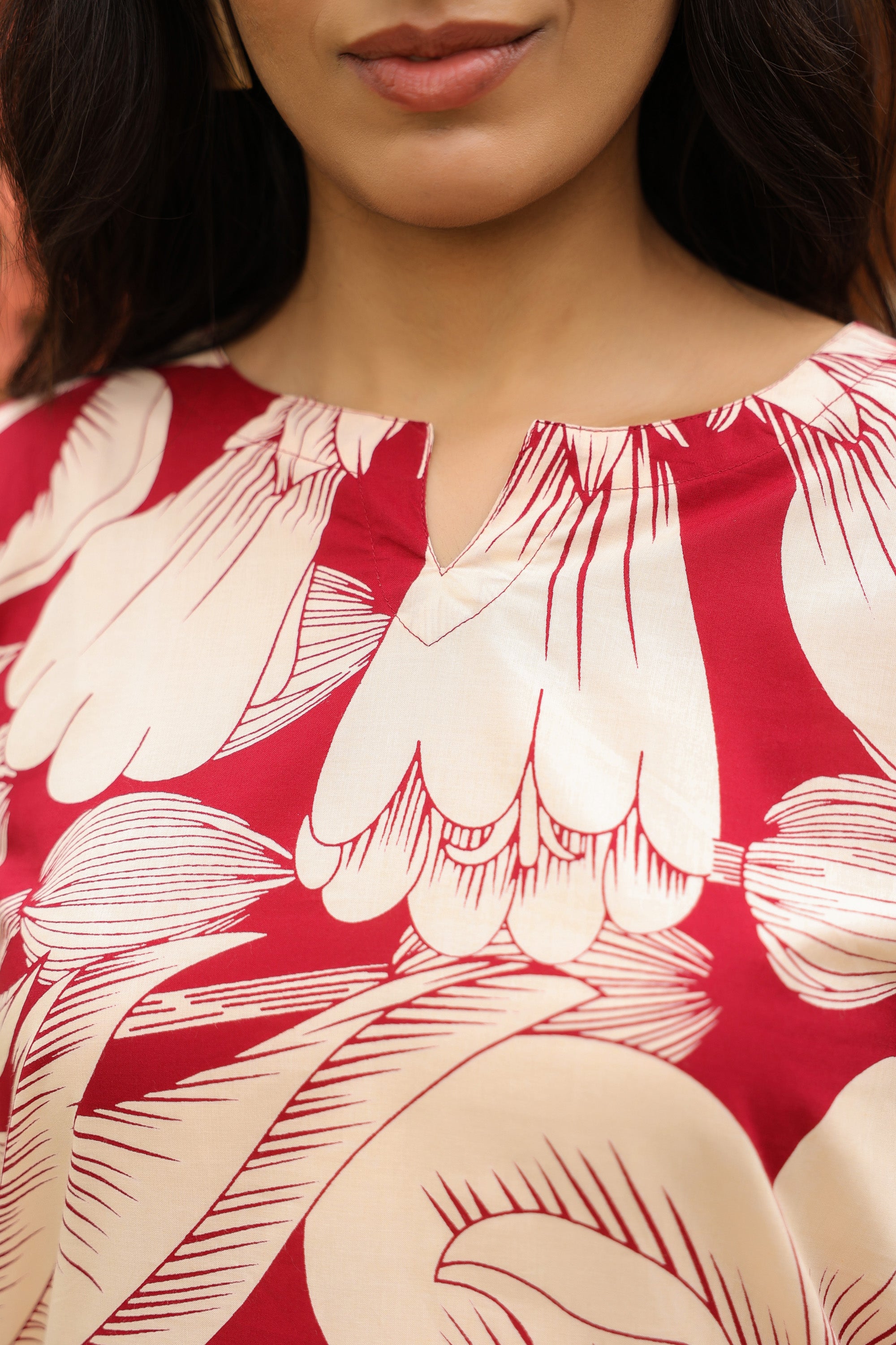 Tropical Floral Pure Cotton Co-ord Set