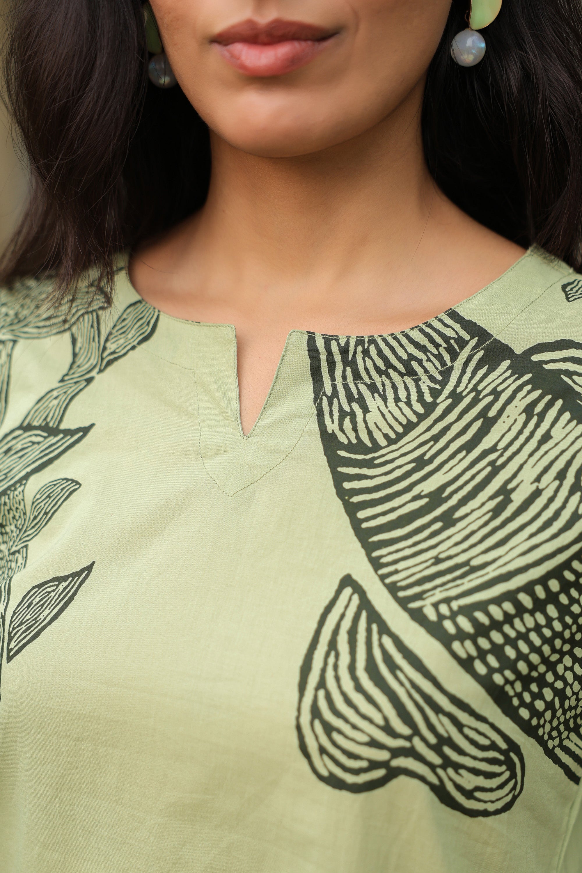 Serene Pastel Green Cotton Co-ord Set