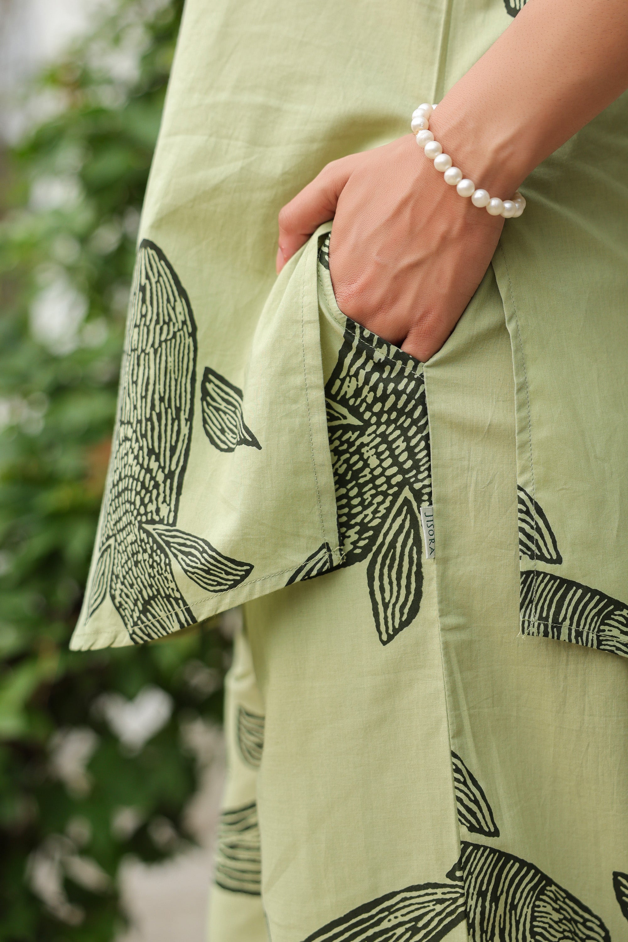 Serene Pastel Green Cotton Co-ord Set