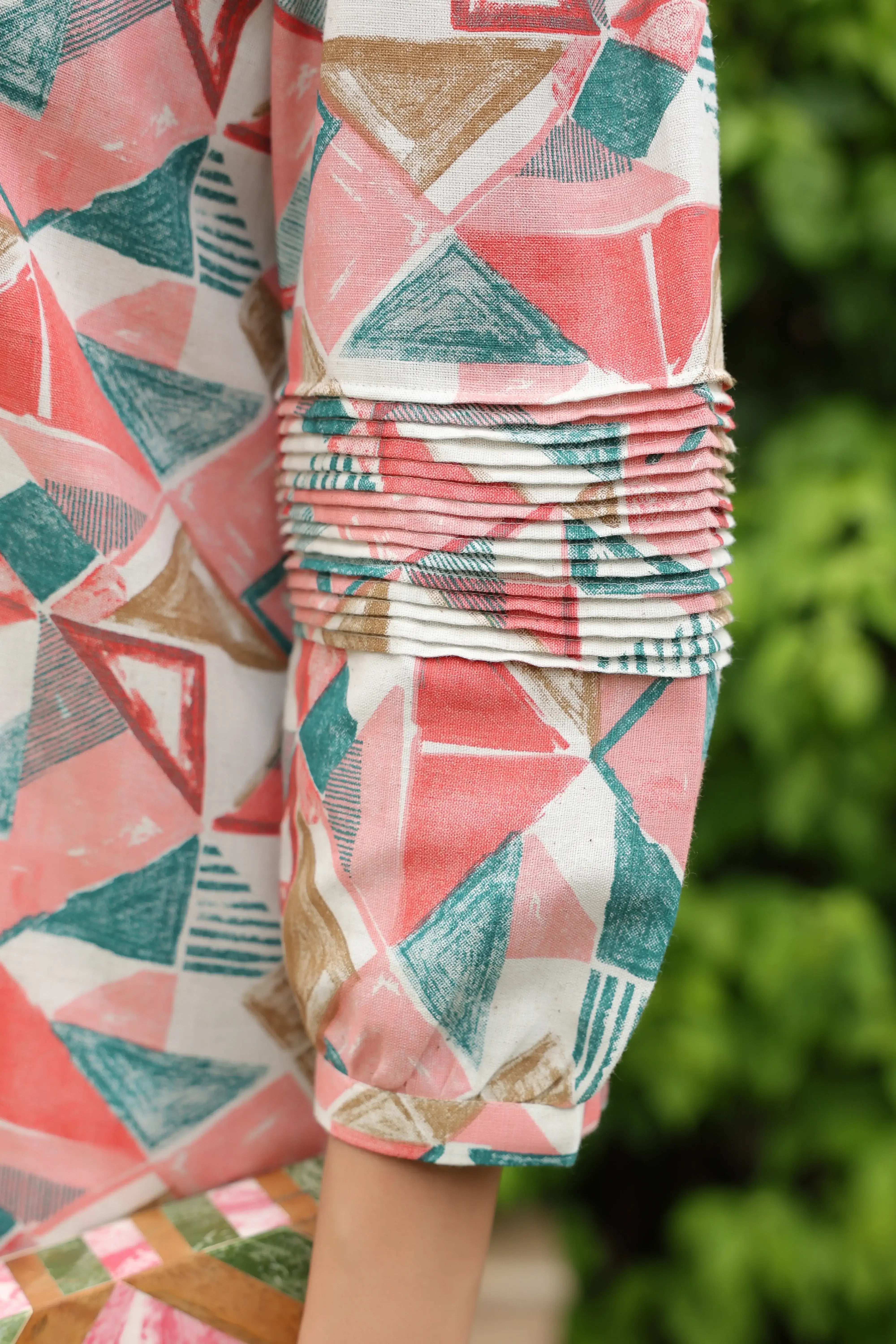 Pastel Mirage Geometric Print Co-ord Set