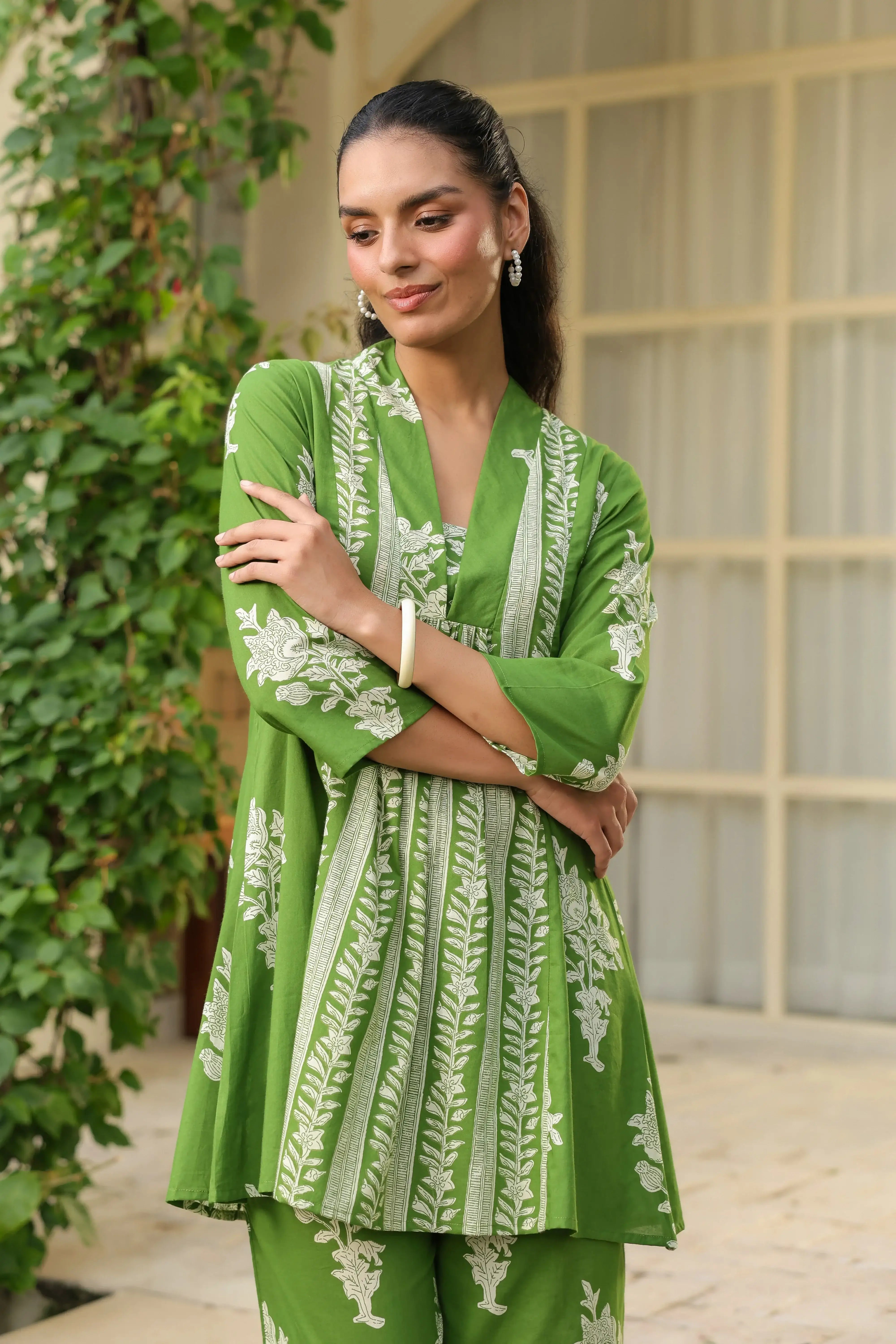 Meadow Green Floral Breeze Co-Ord Set