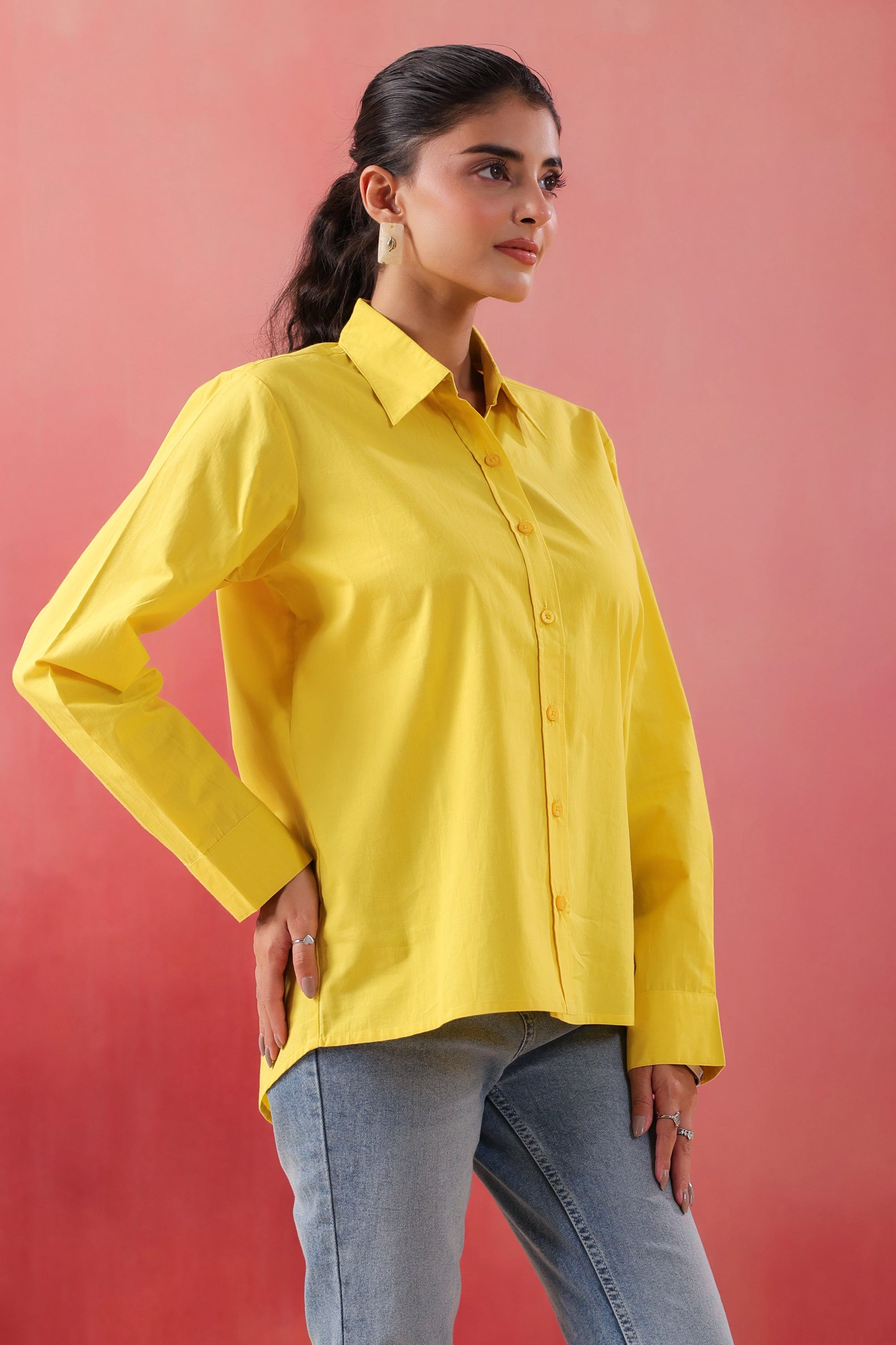 Radiant Rise Everyday Yellow Poplin Shirt