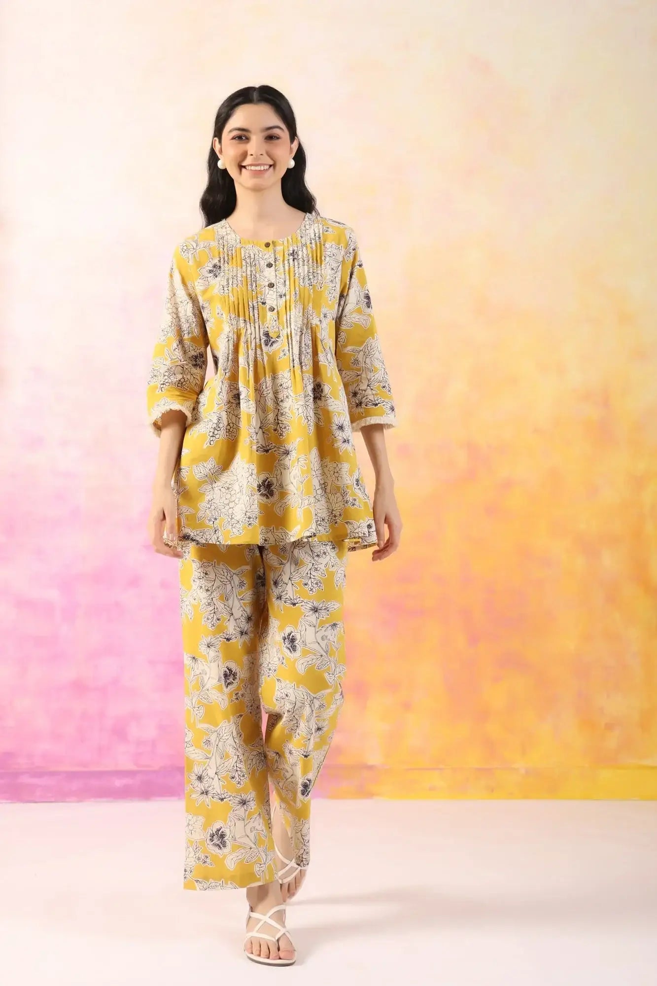 Refined Rhythm Cotton Co-ord Set