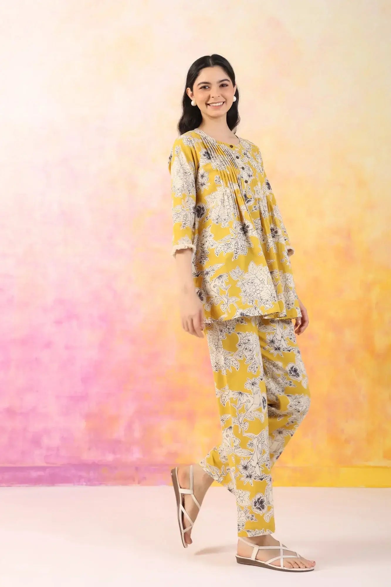 Refined Rhythm Cotton Co-ord Set