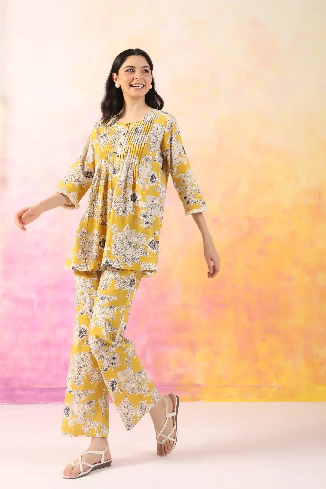 Refined Rhythm Cotton Co-ord Set