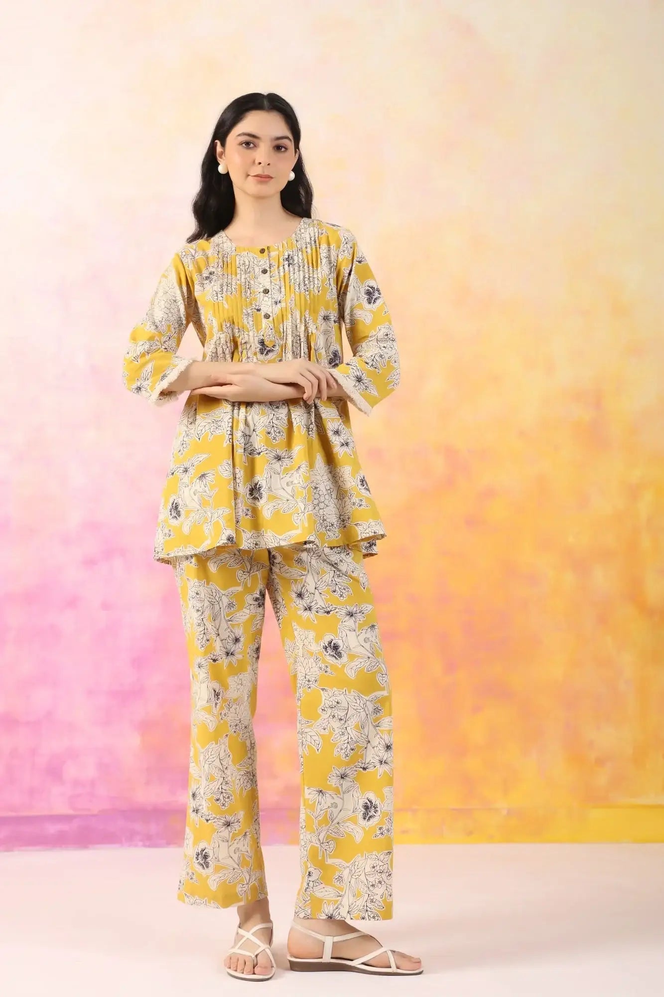 Refined Rhythm Cotton Co-ord Set