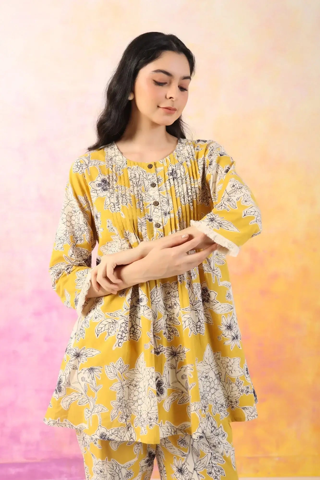 Refined Rhythm Cotton Co-ord Set