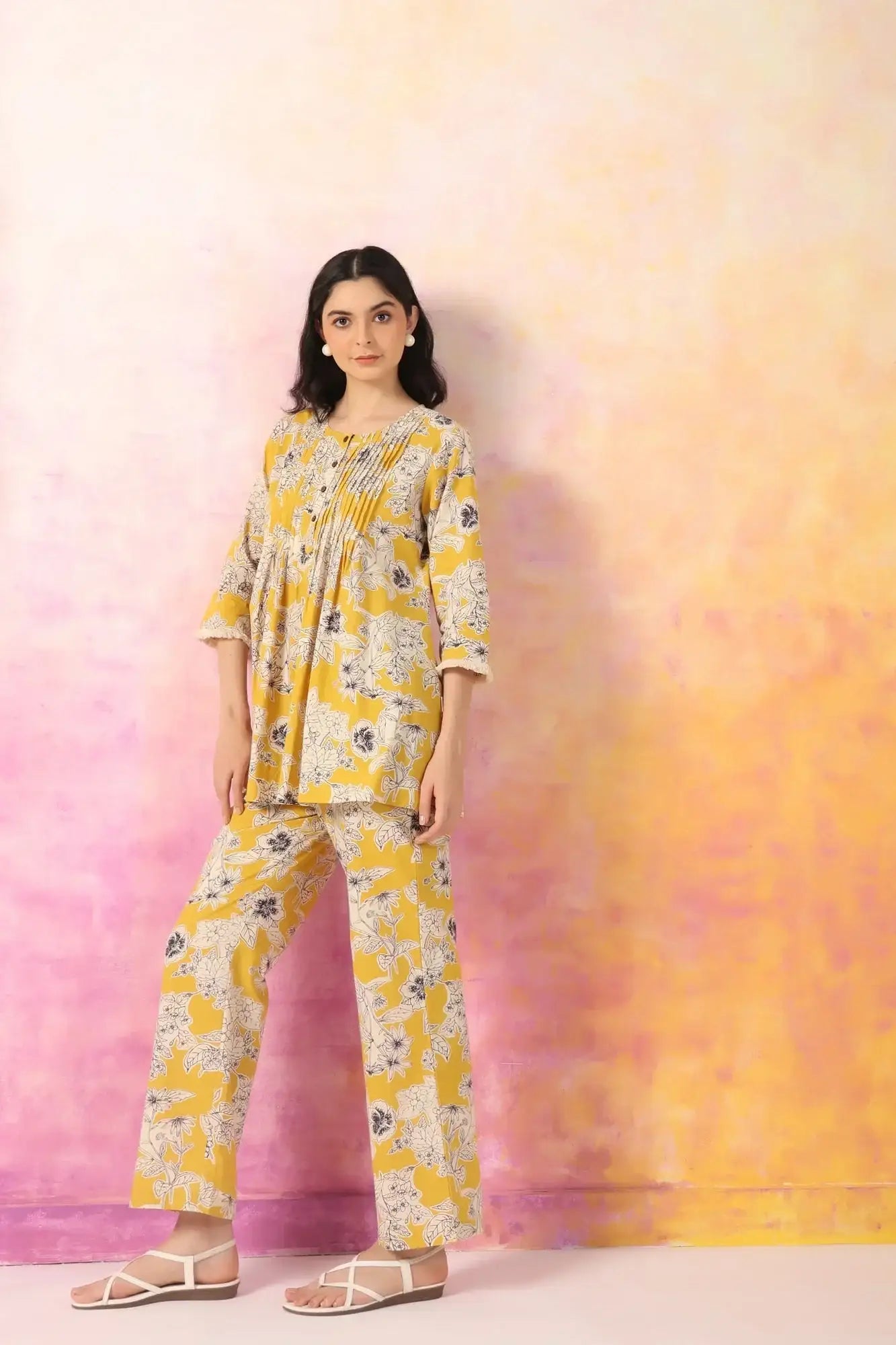 Refined Rhythm Cotton Co-ord Set