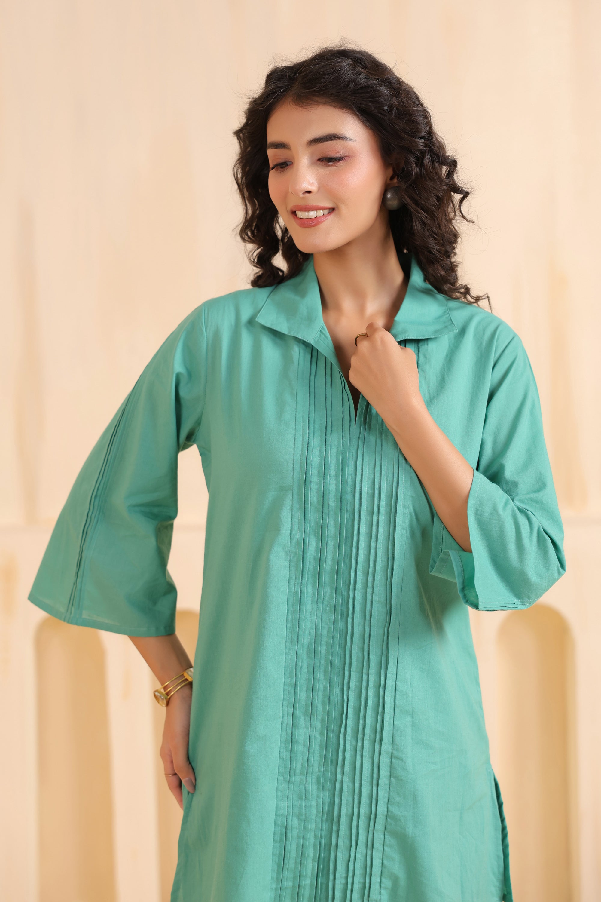 Seafoam Ease Cotton Co-ord Set