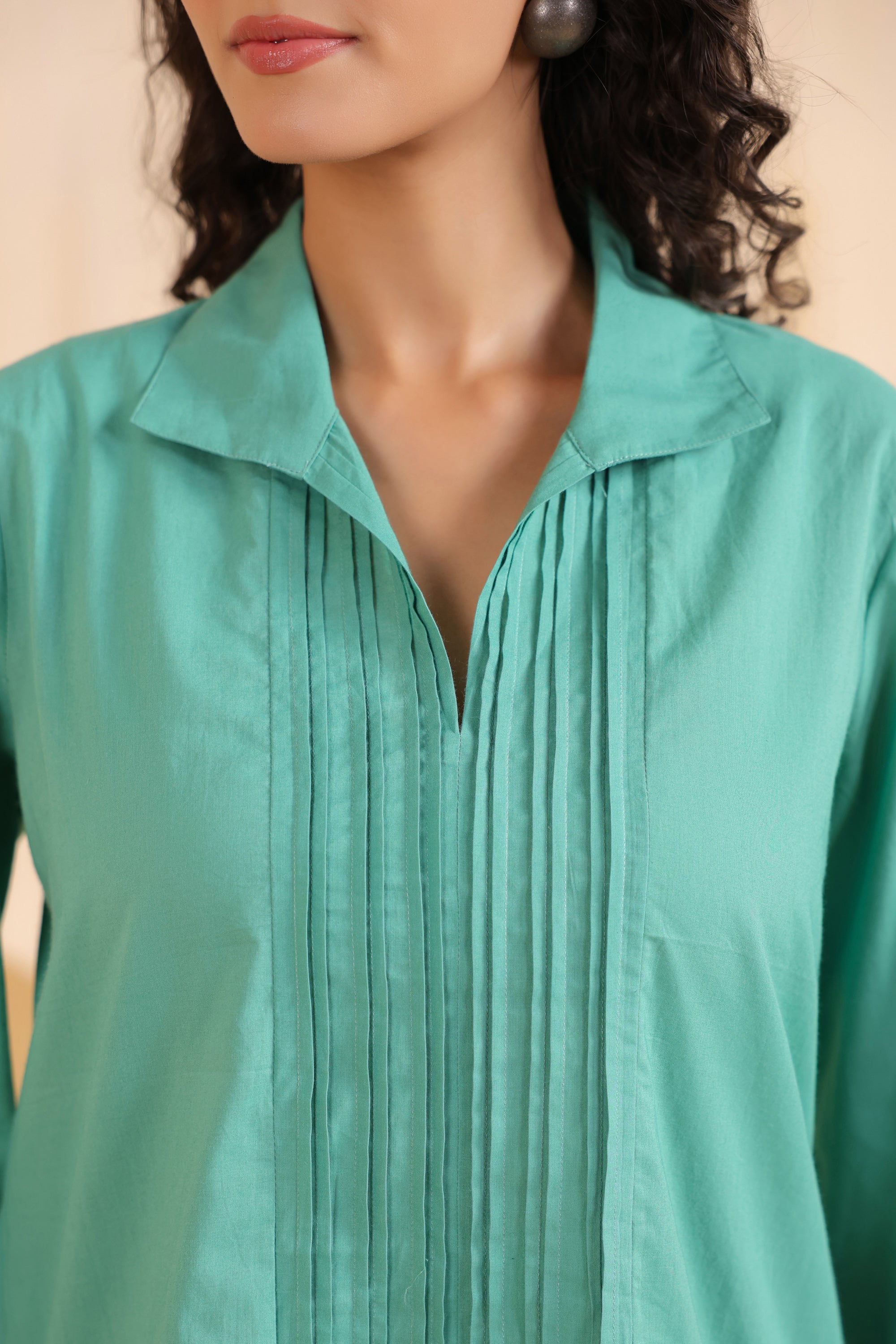 Seafoam Ease Cotton Co-ord Set