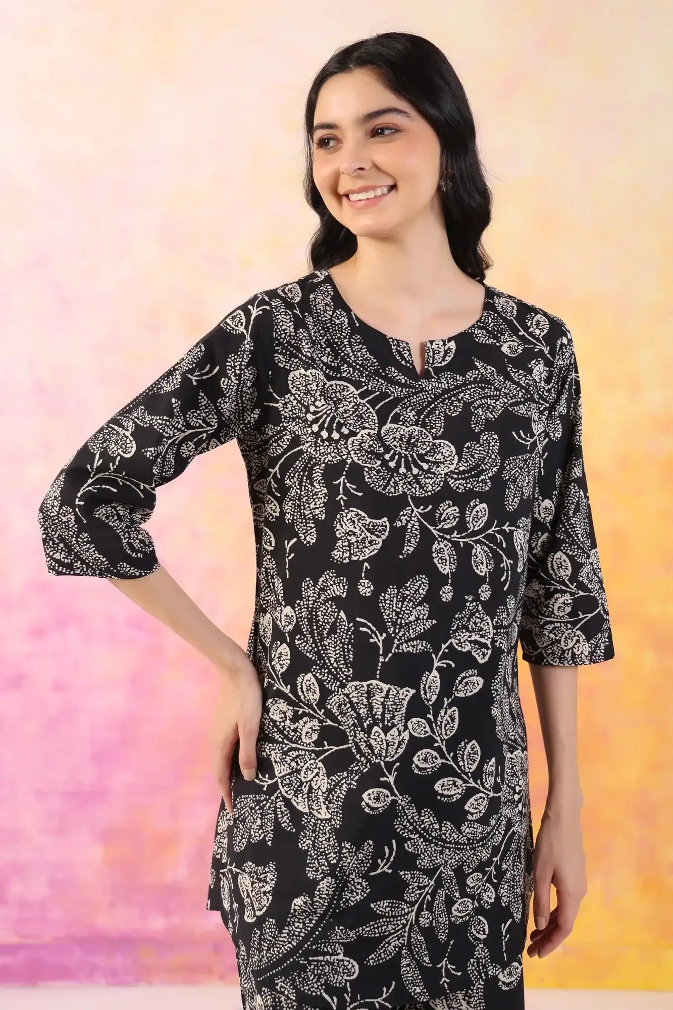Botanic Harmony Cotton Palazzo Loungewear Set