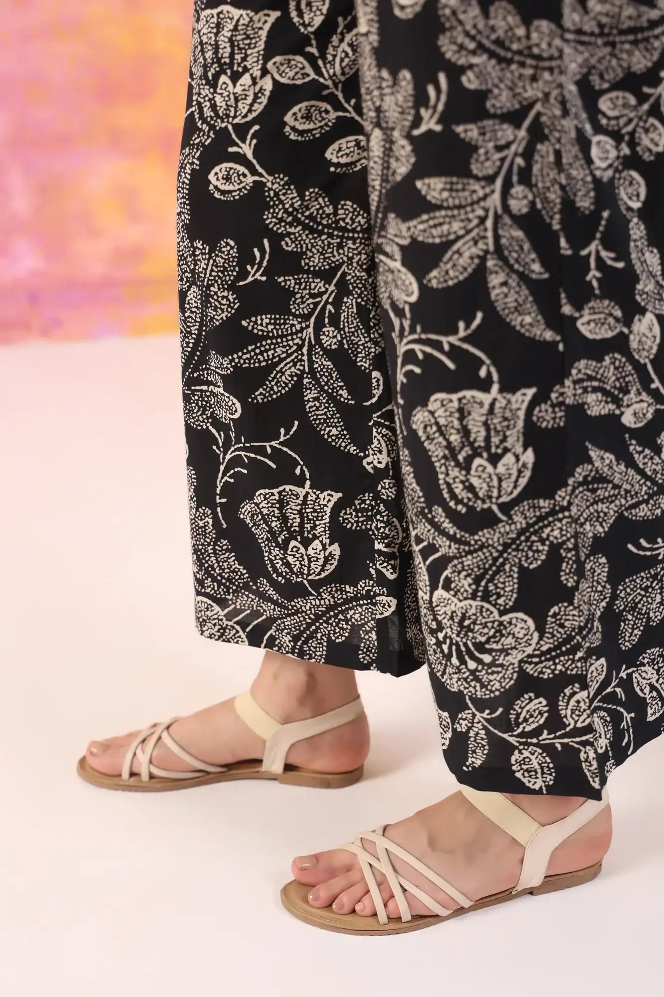 Botanic Harmony Cotton Palazzo Loungewear Set