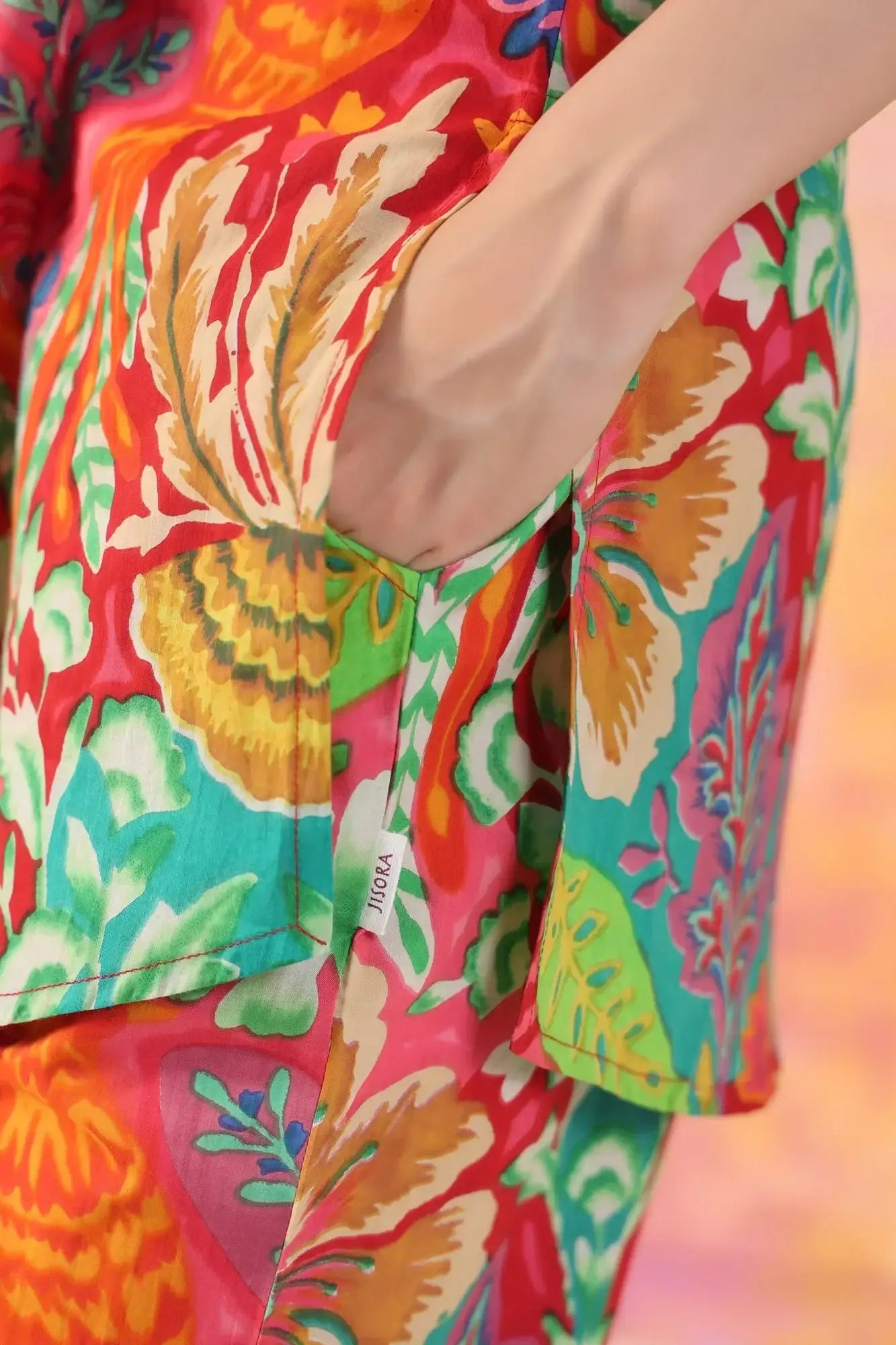 Sunset Splendor Palazzo Cotton Loungewear Set