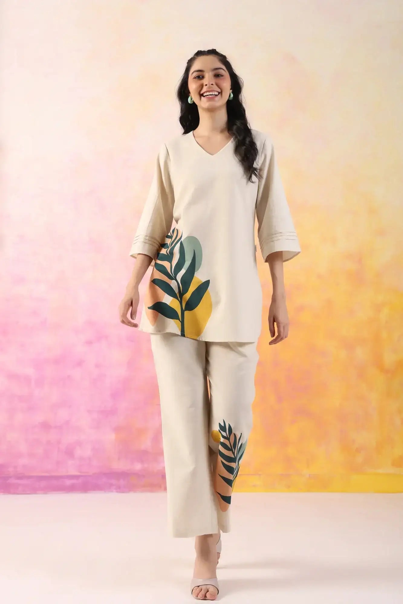 Boho Bloom Cotton Flex Co-ord Set