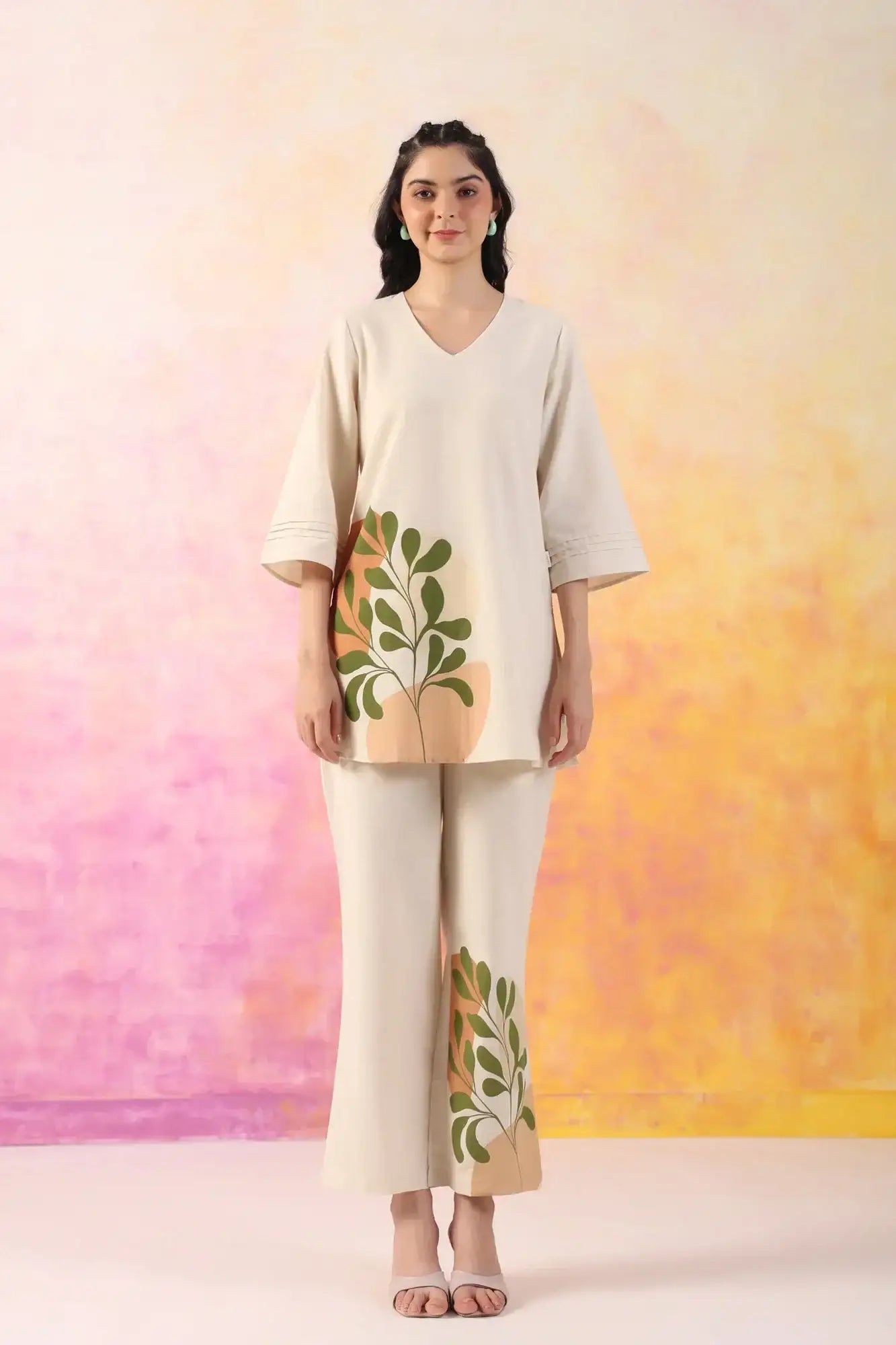 Vivid Vogue Cotton Flex Co-ord Set