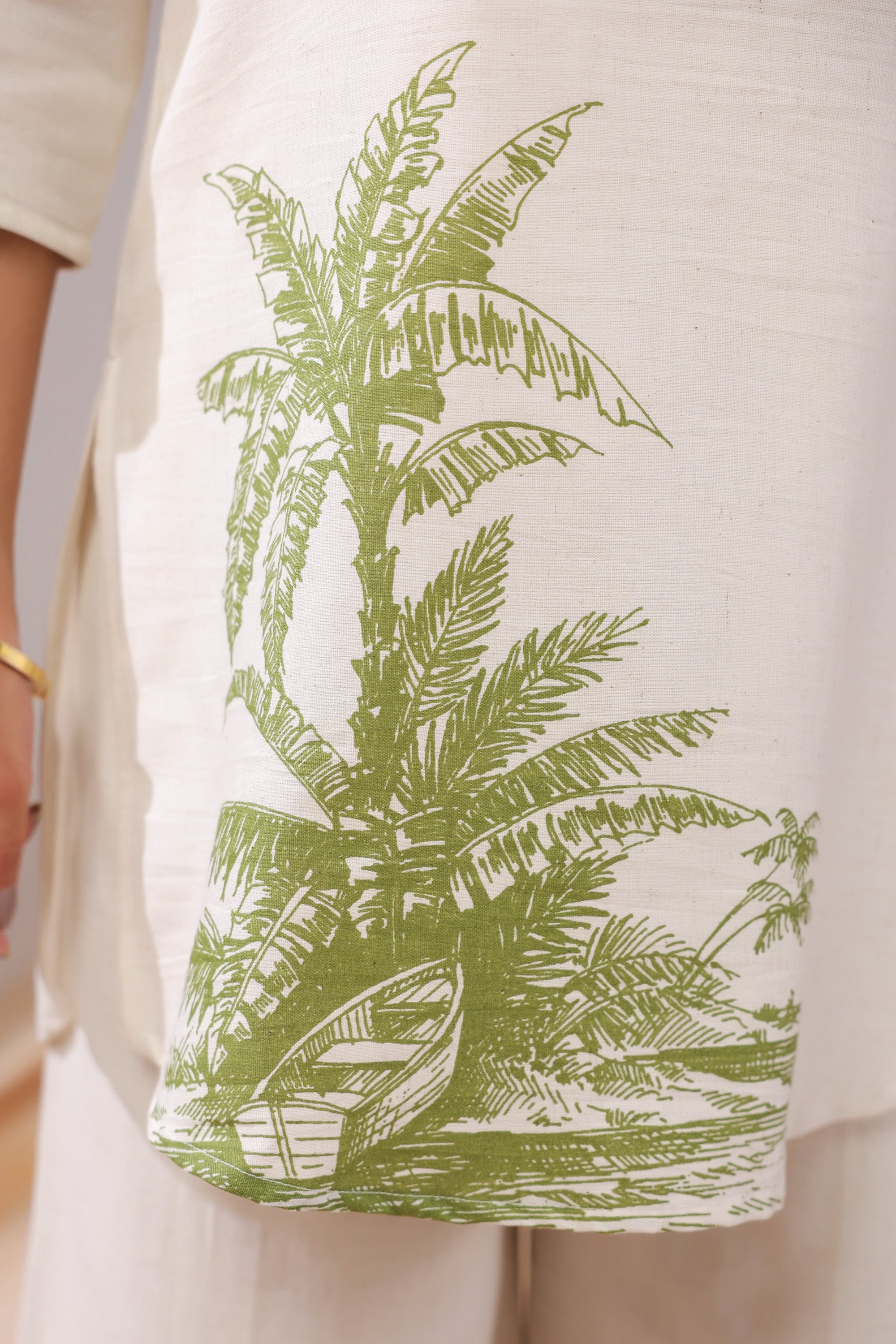 Palm Shore Printed Cotton Flex Co-ord Set