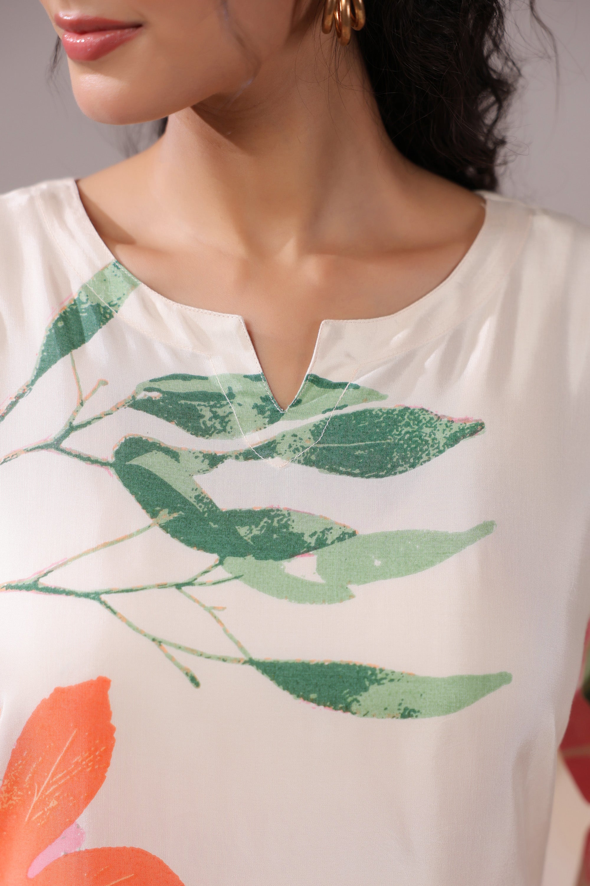 Pastel Garden Russian Silk Co-ord Set