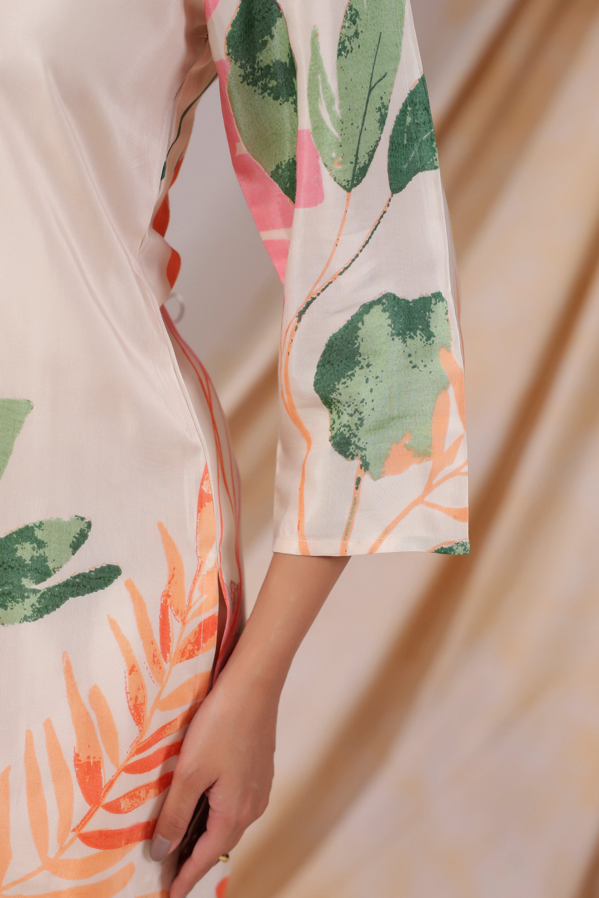 Pastel Garden Russian Silk Co-ord Set