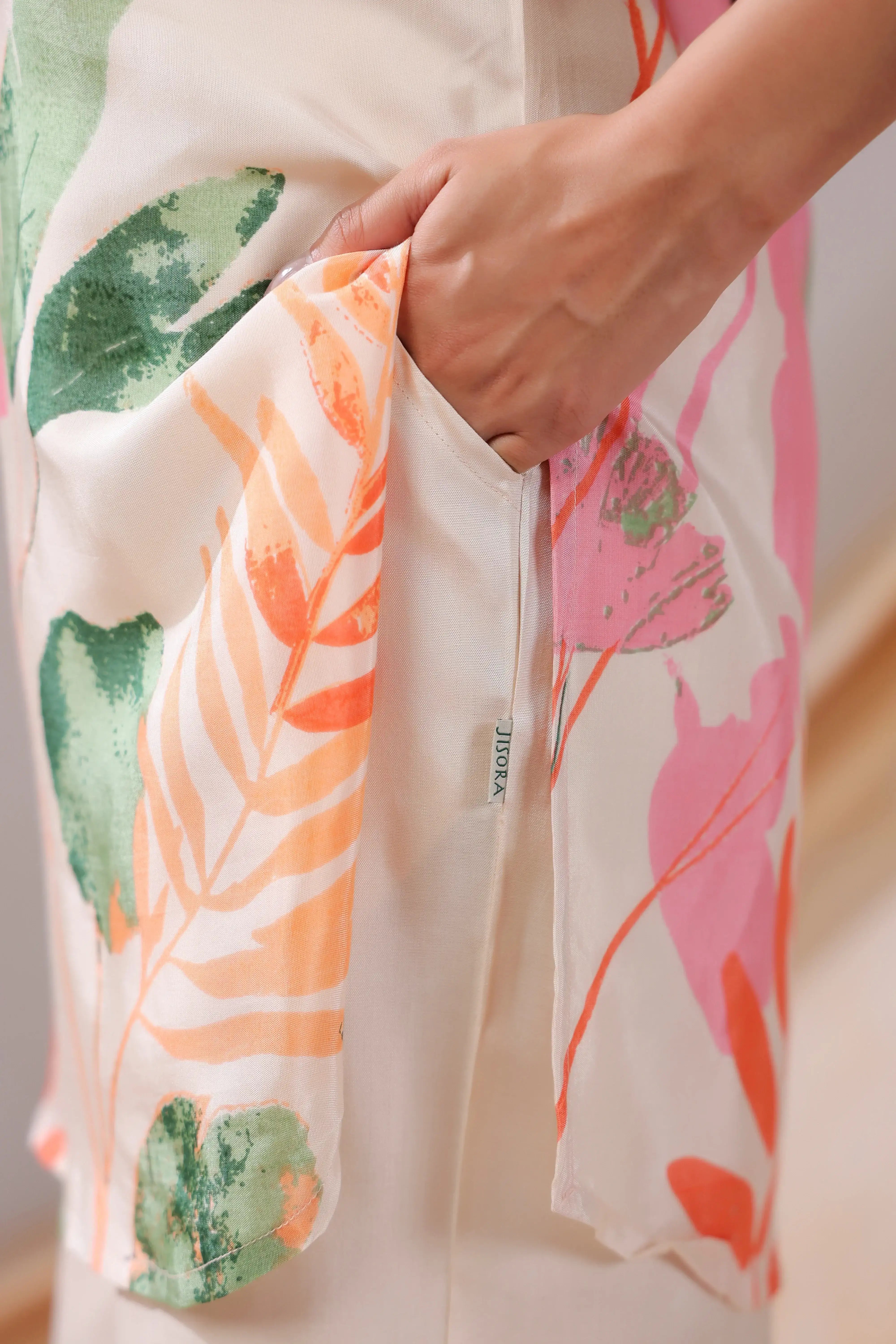 Pastel Garden Russian Silk Co-ord Set