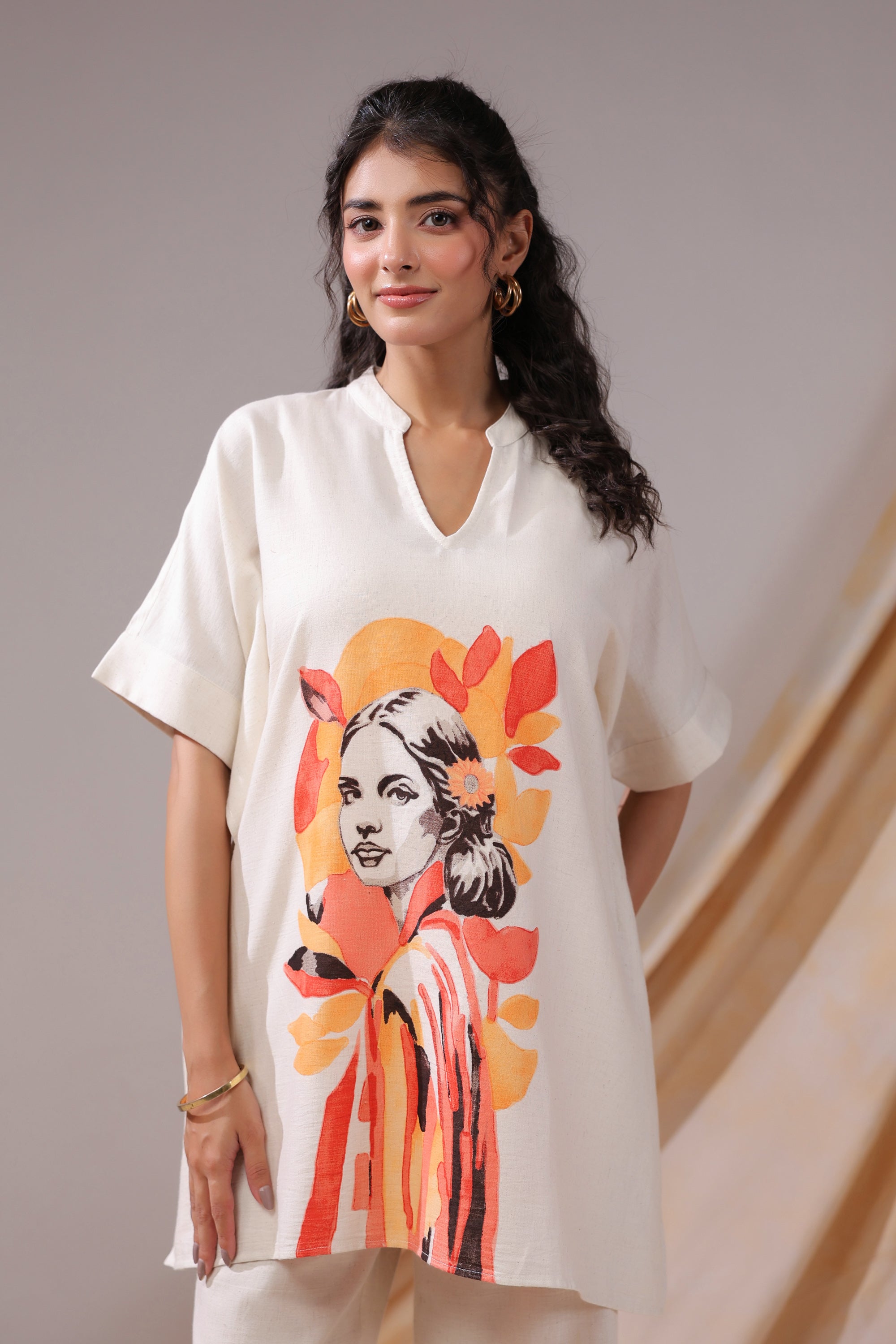 Sunset Muse Tunic Cotton Flex Co-ord set