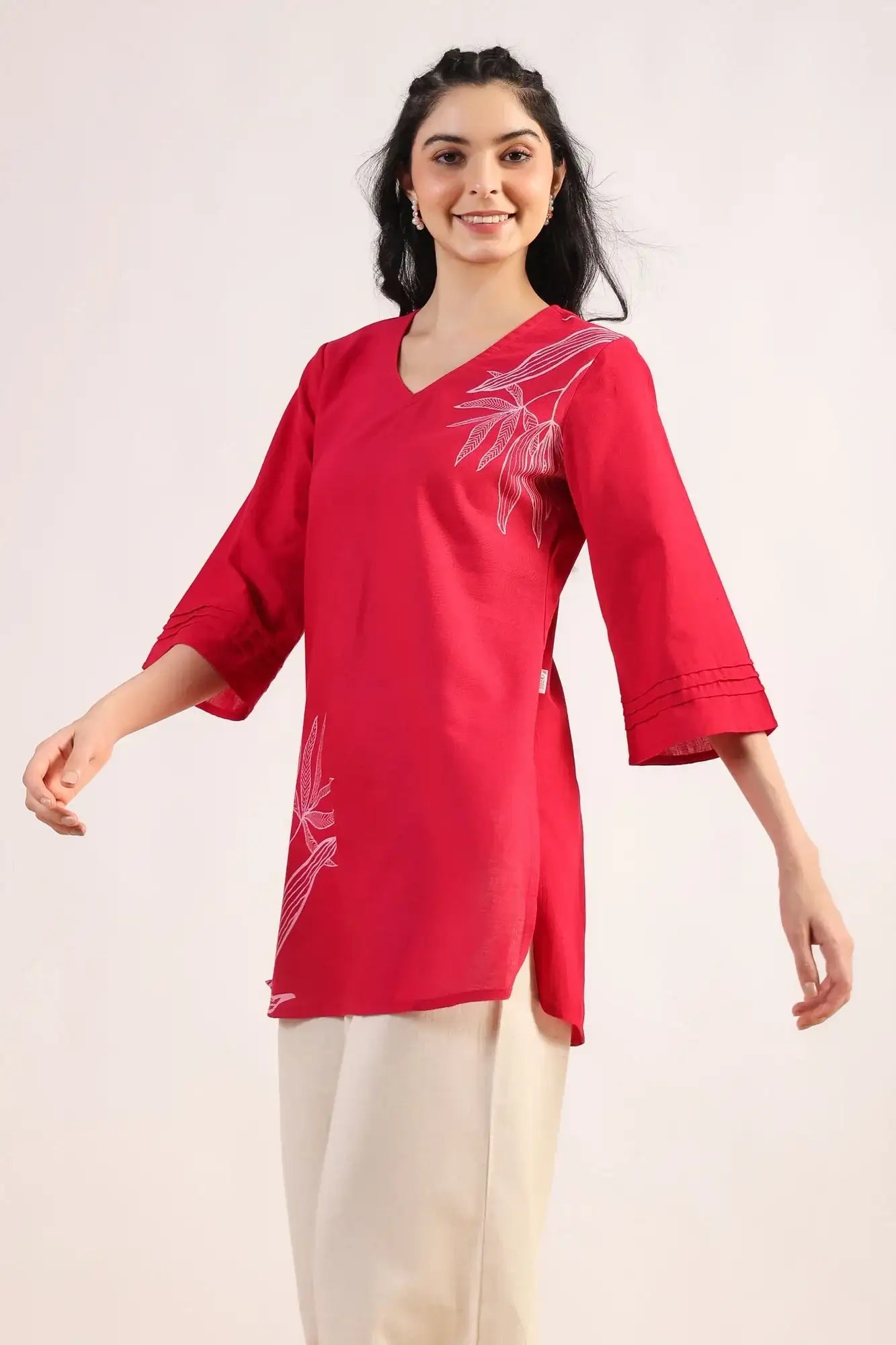 Urban Grace On Pink Cotton Flex Top