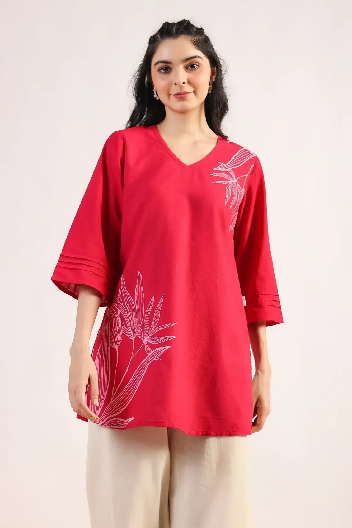 Urban Grace On Pink Cotton Flex Top