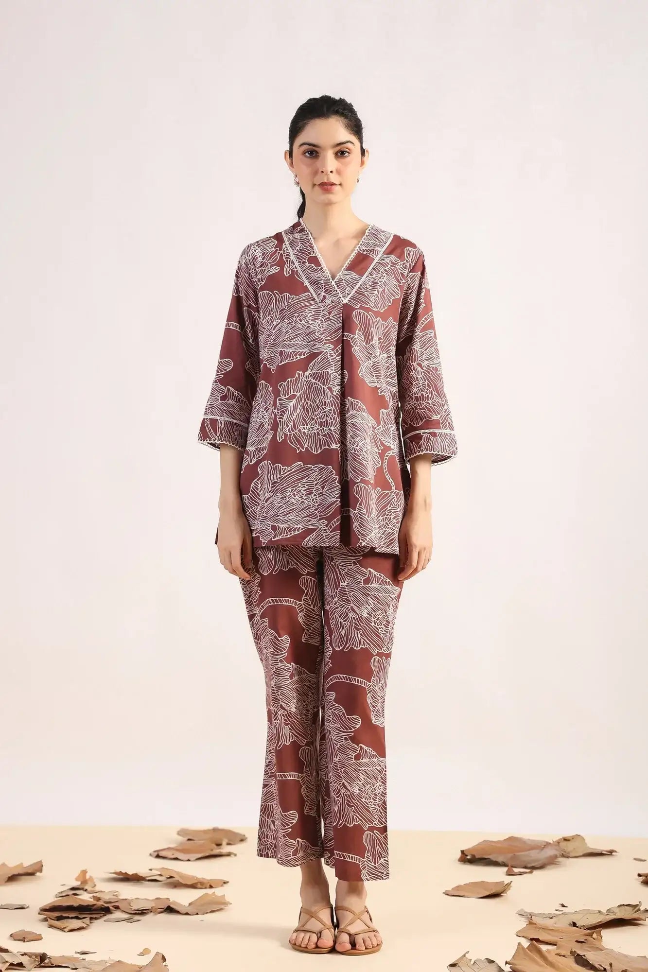 Floral Fantasy Cotton Flex Co-ord set