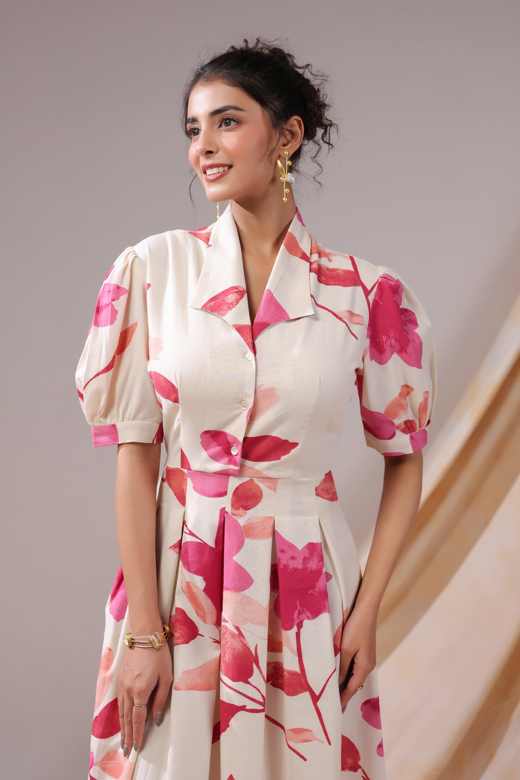 Rosewood Garden Cotton Flex Dress