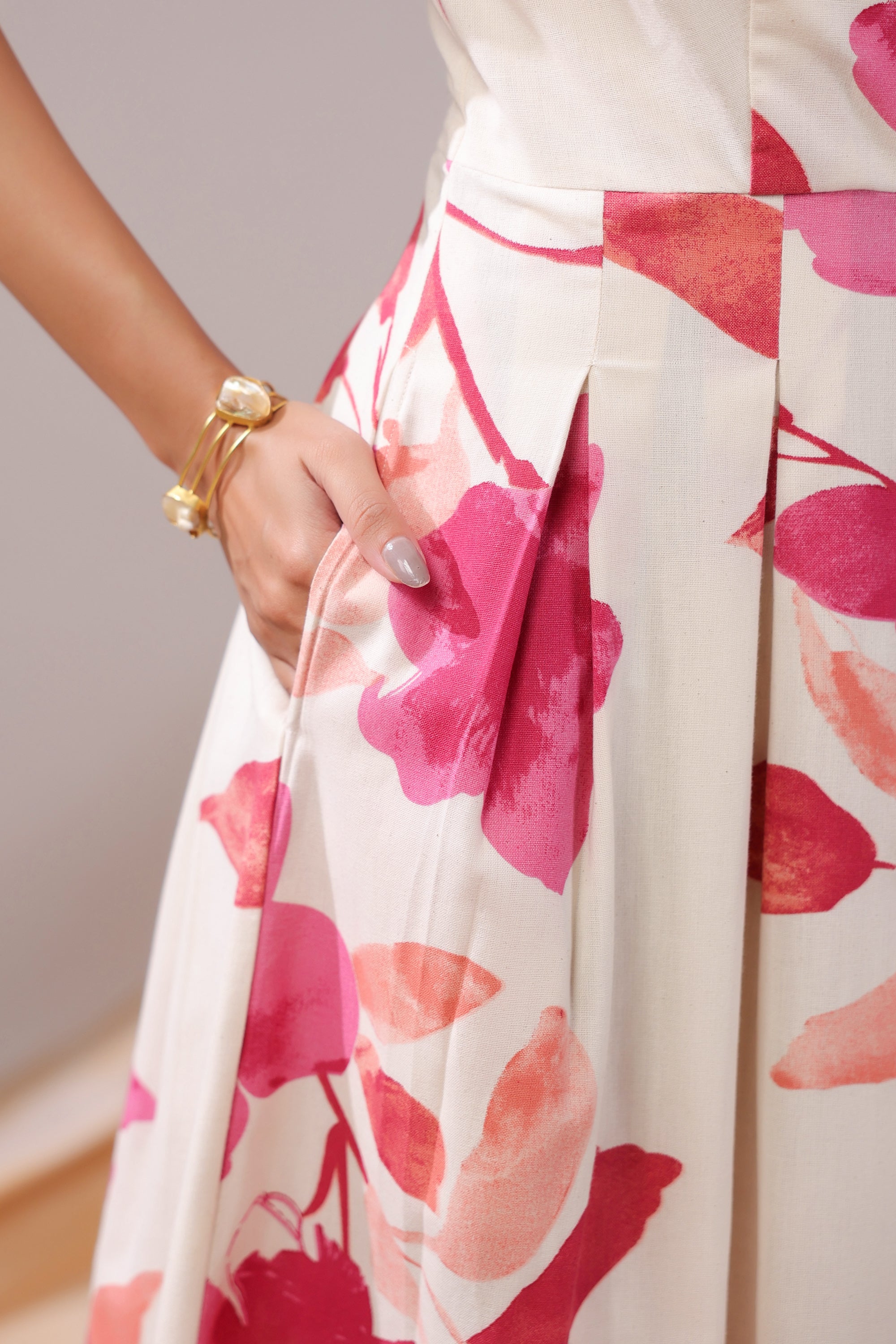 Rosewood Garden Cotton Flex Dress