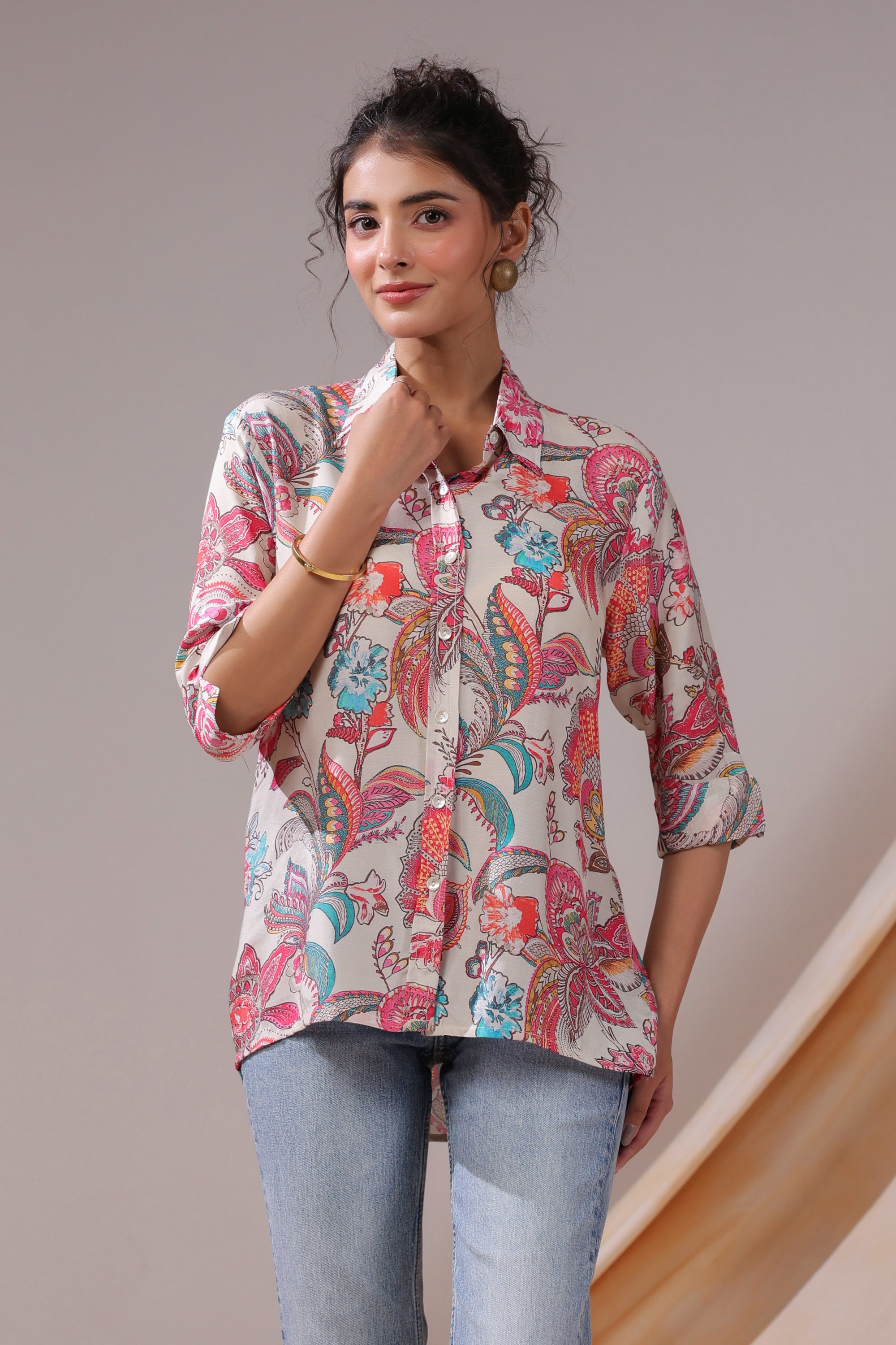 Paisley Reverie Muslin Silk Shirt