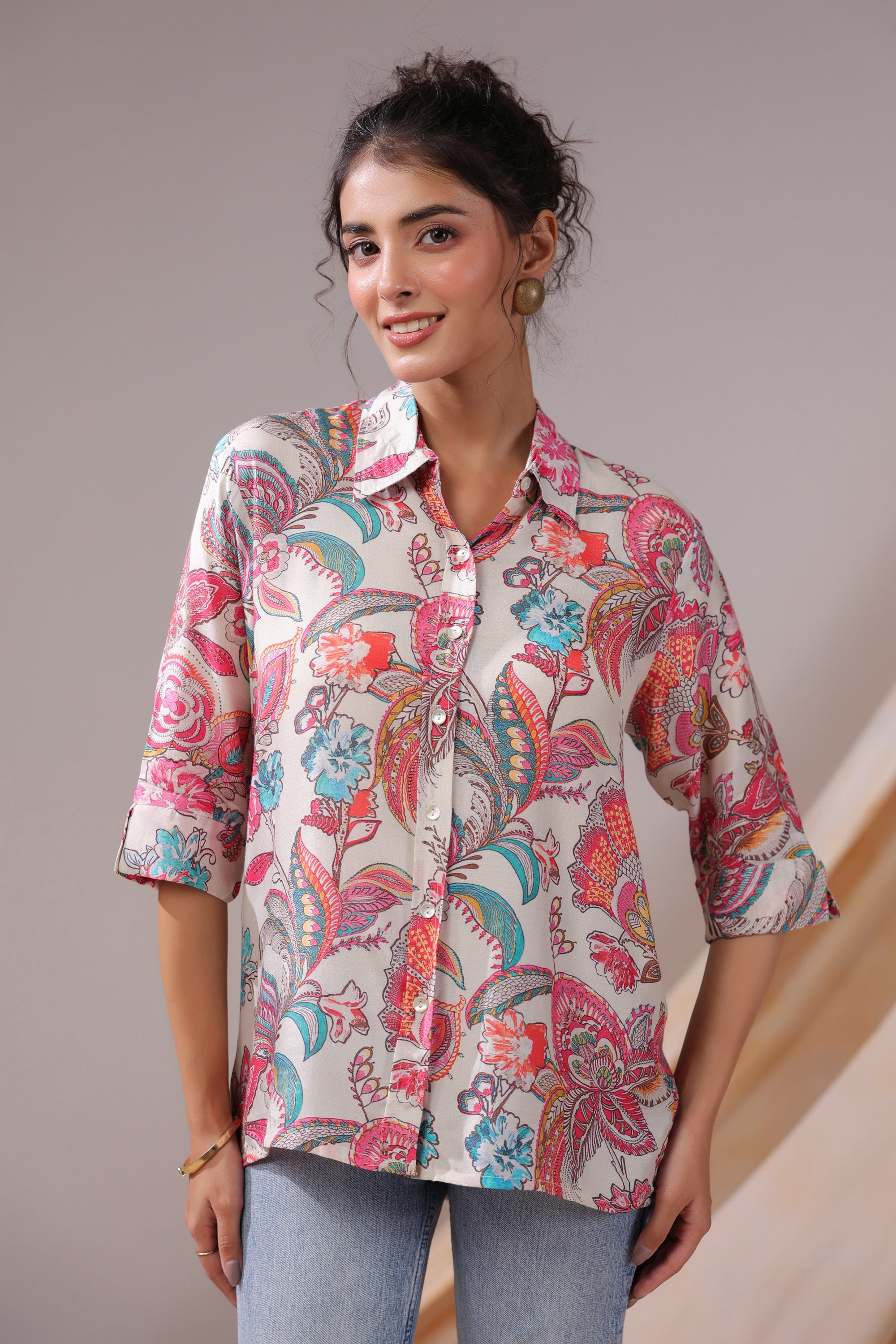 Paisley Reverie Muslin Silk Shirt