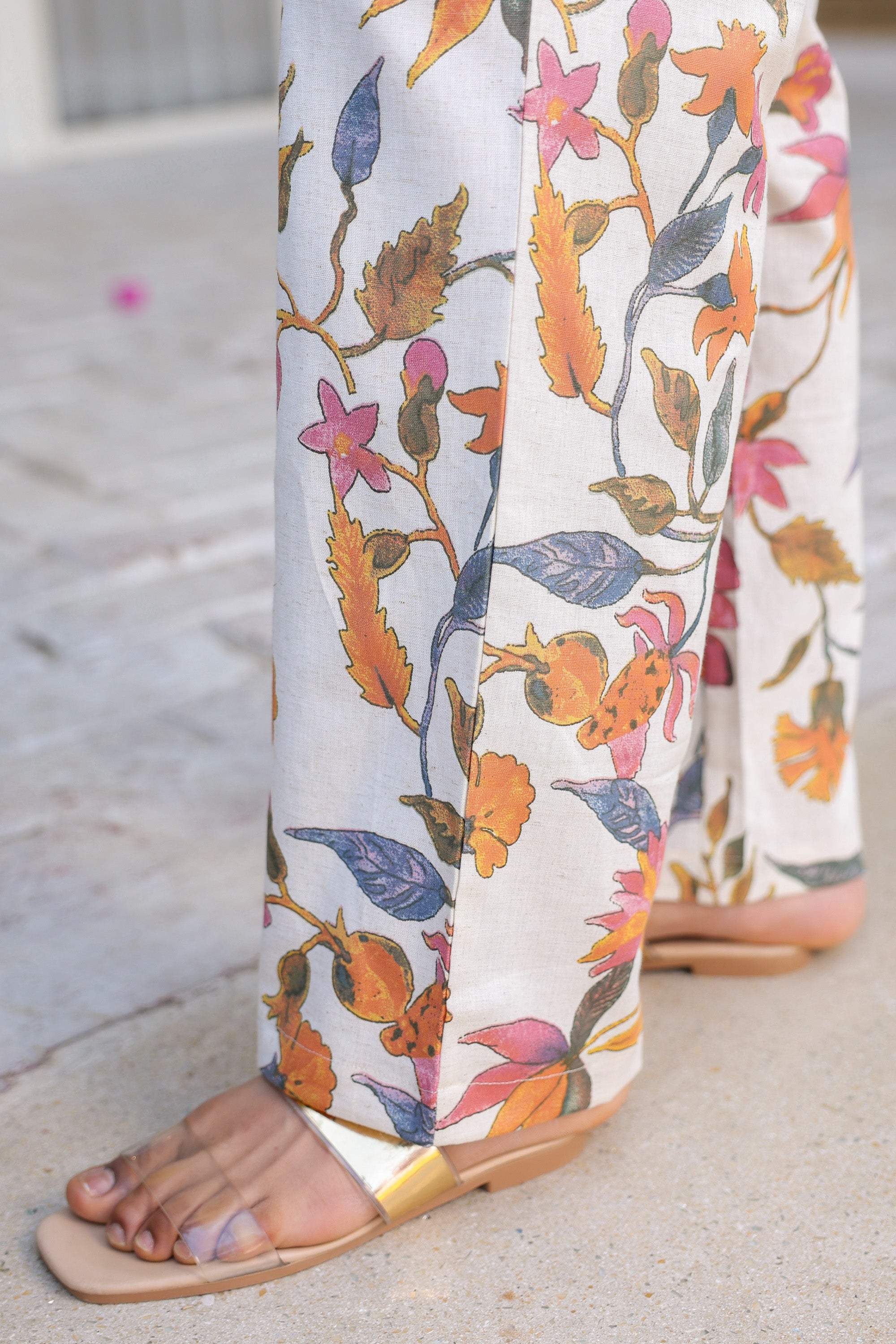 Floral Whispers Multi Cotton Flex Co-ord Set