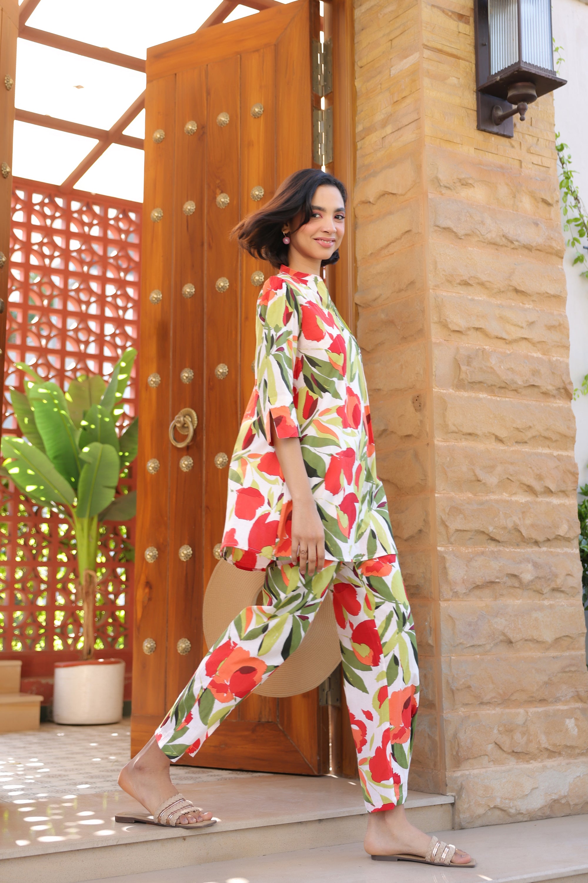 Fruitful Bloom Cotton Co-ord Set