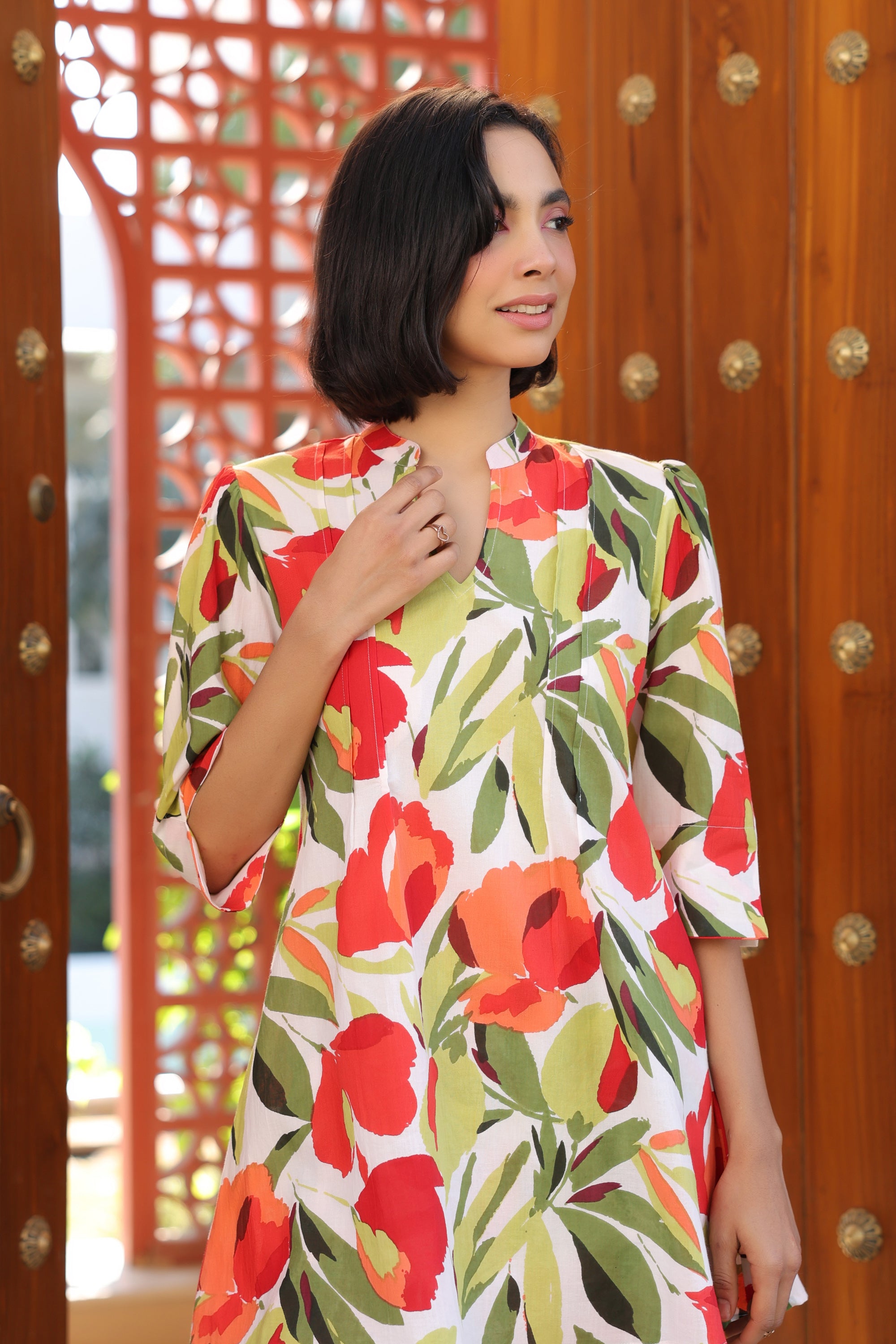 Fruitful Bloom Cotton Co-ord Set